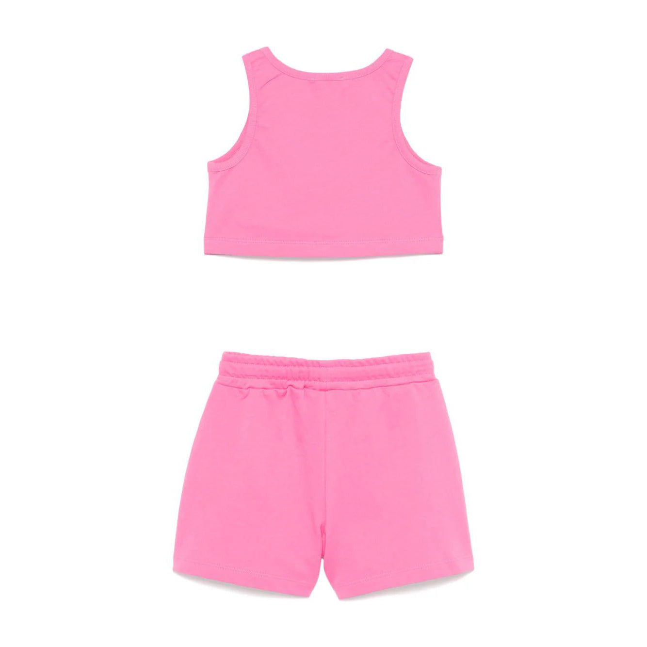 Girls Pink Logo Cotton Set