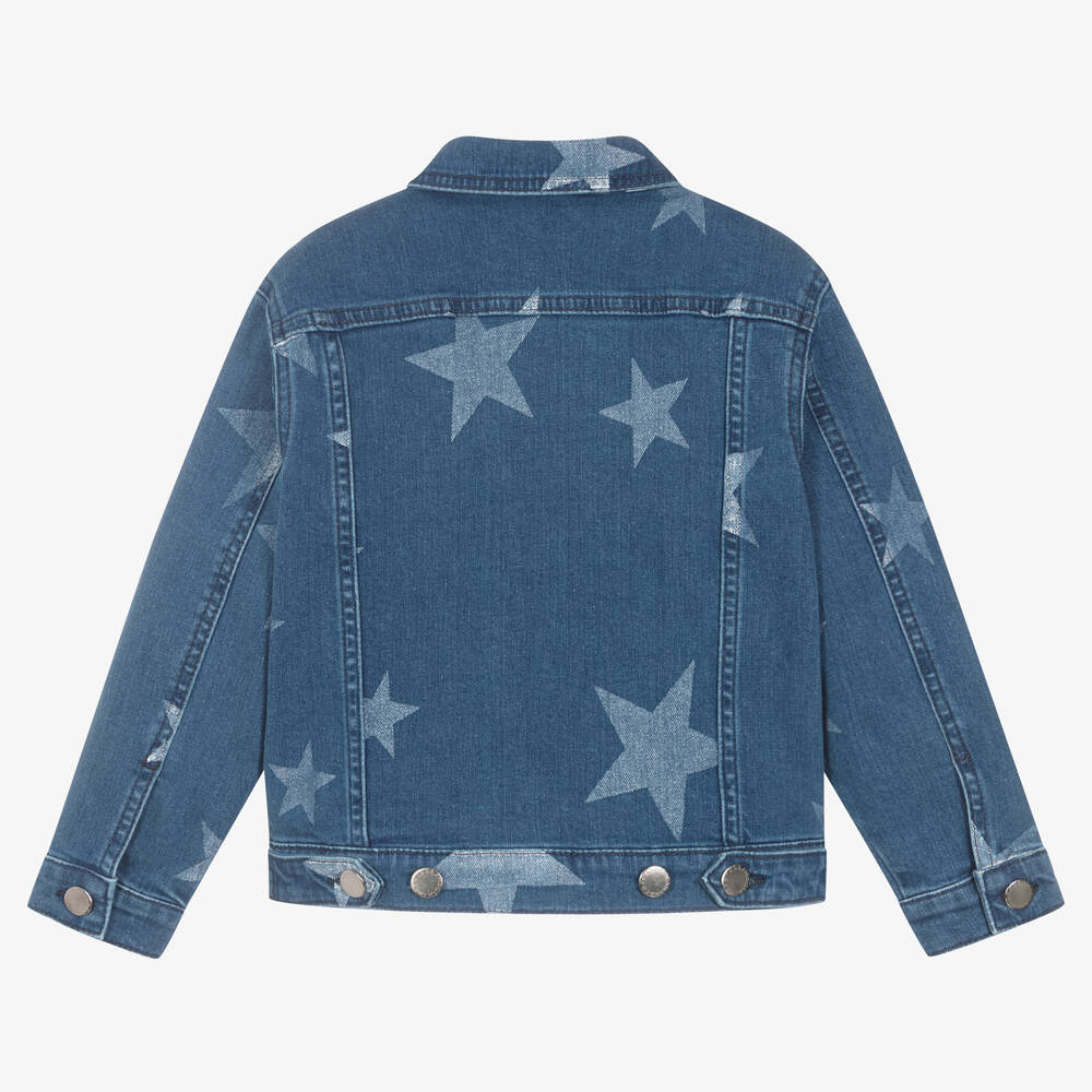 Girls Blue Stars Denim Jacket
