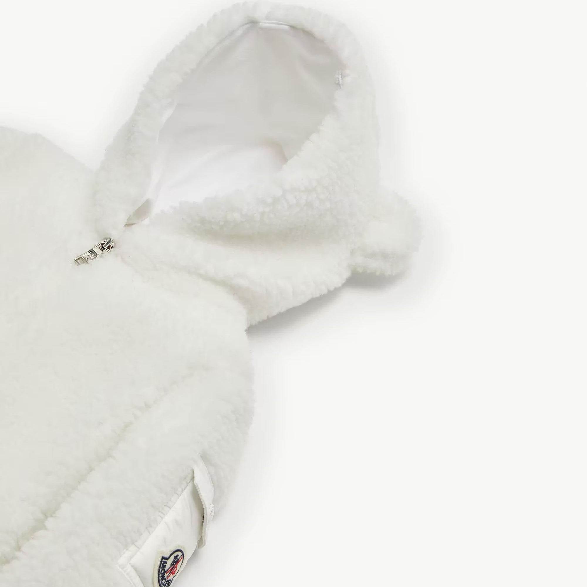 Baby Boys & Girls White Teddy Babysuit