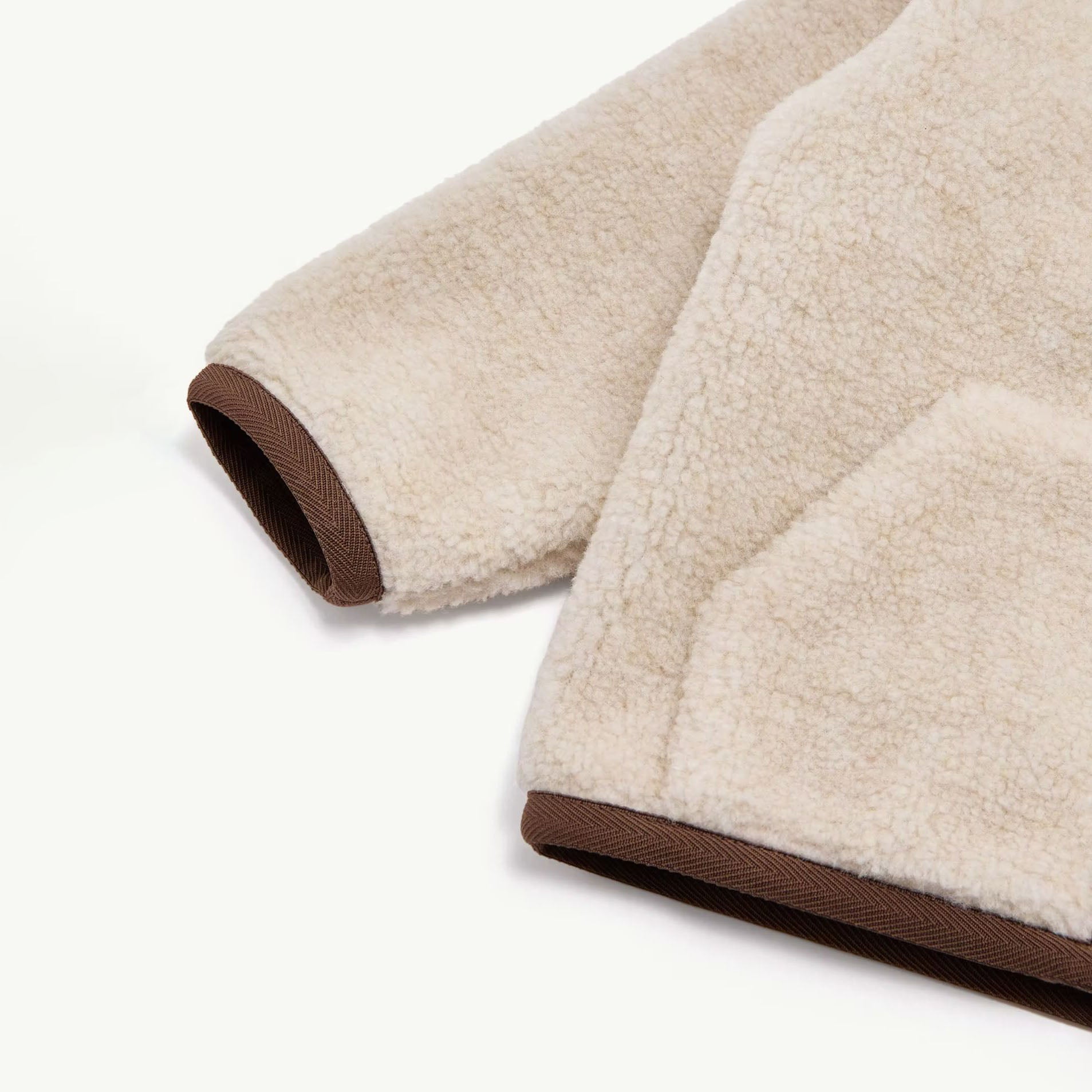 Blouson polaire beige clair pour bébé garçon