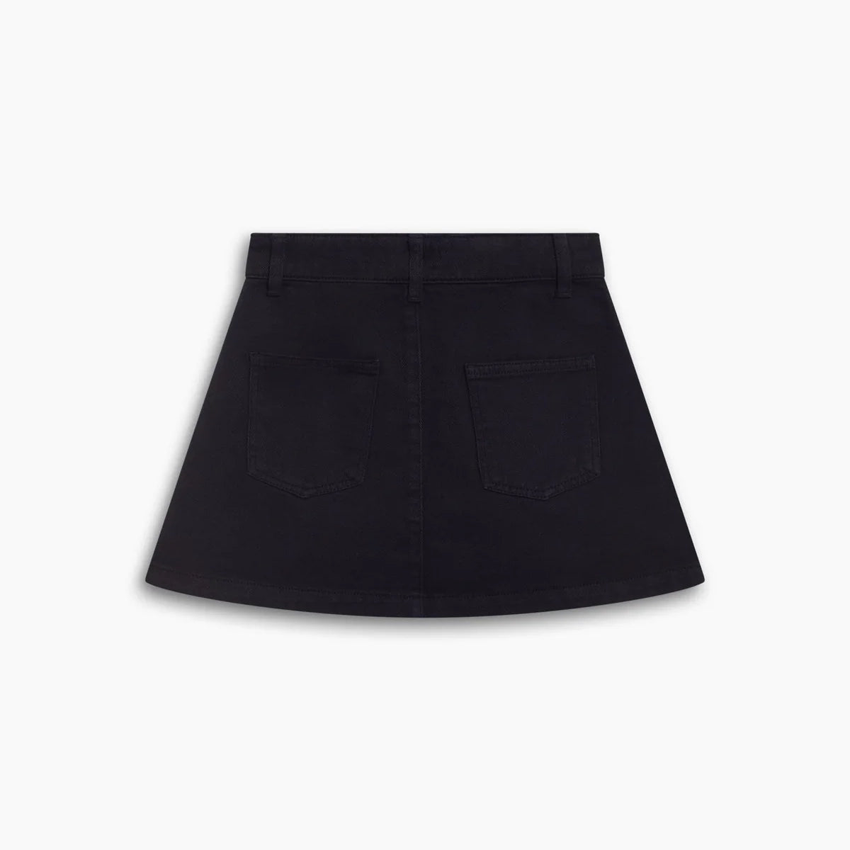 Girls Black Cotton Skirt