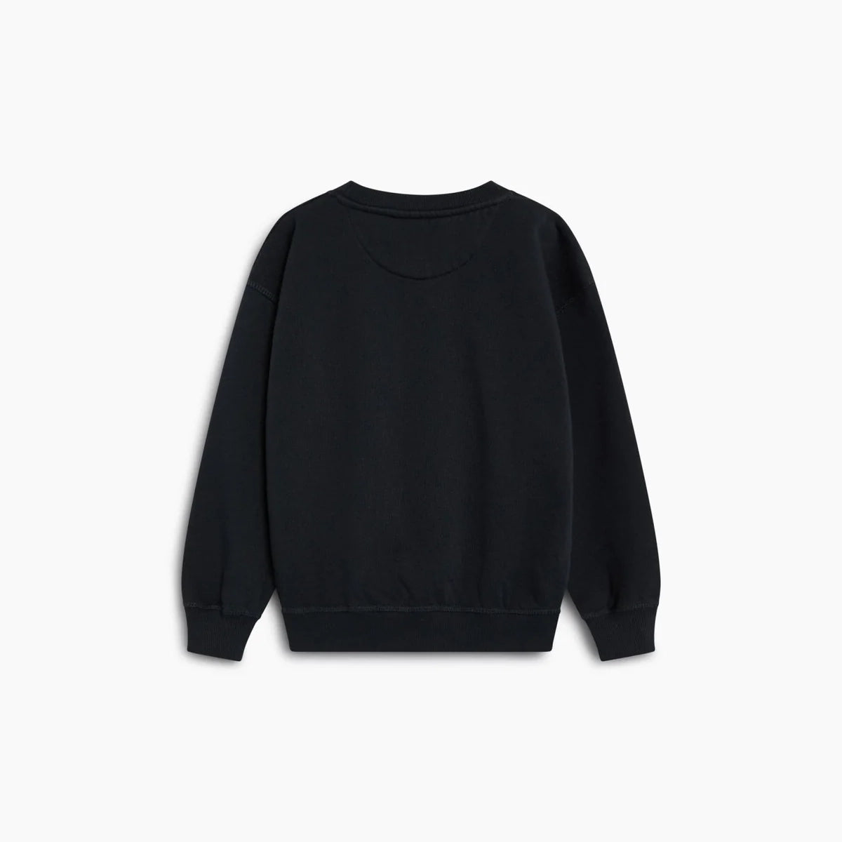 Boys & Girls Black Logo Cotton Sweatshirt