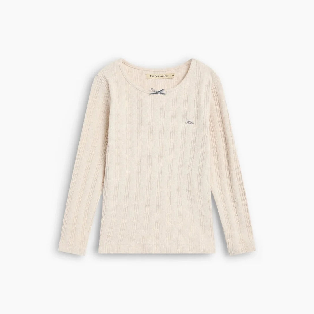 Girls White Cotton T-Shirt