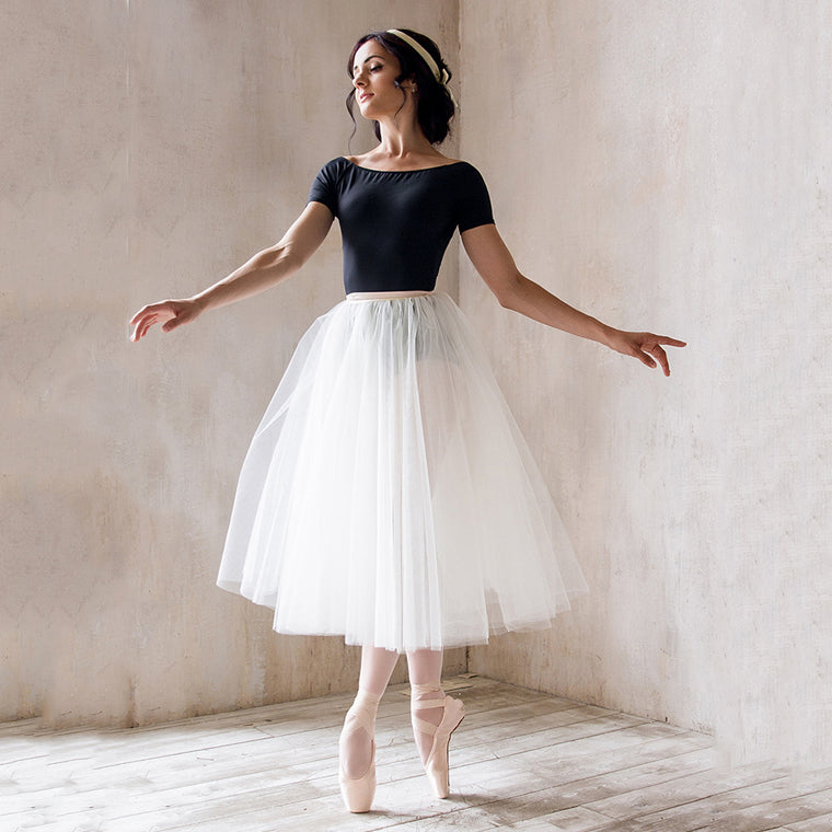 Women White Ballet Skirt(75cm)