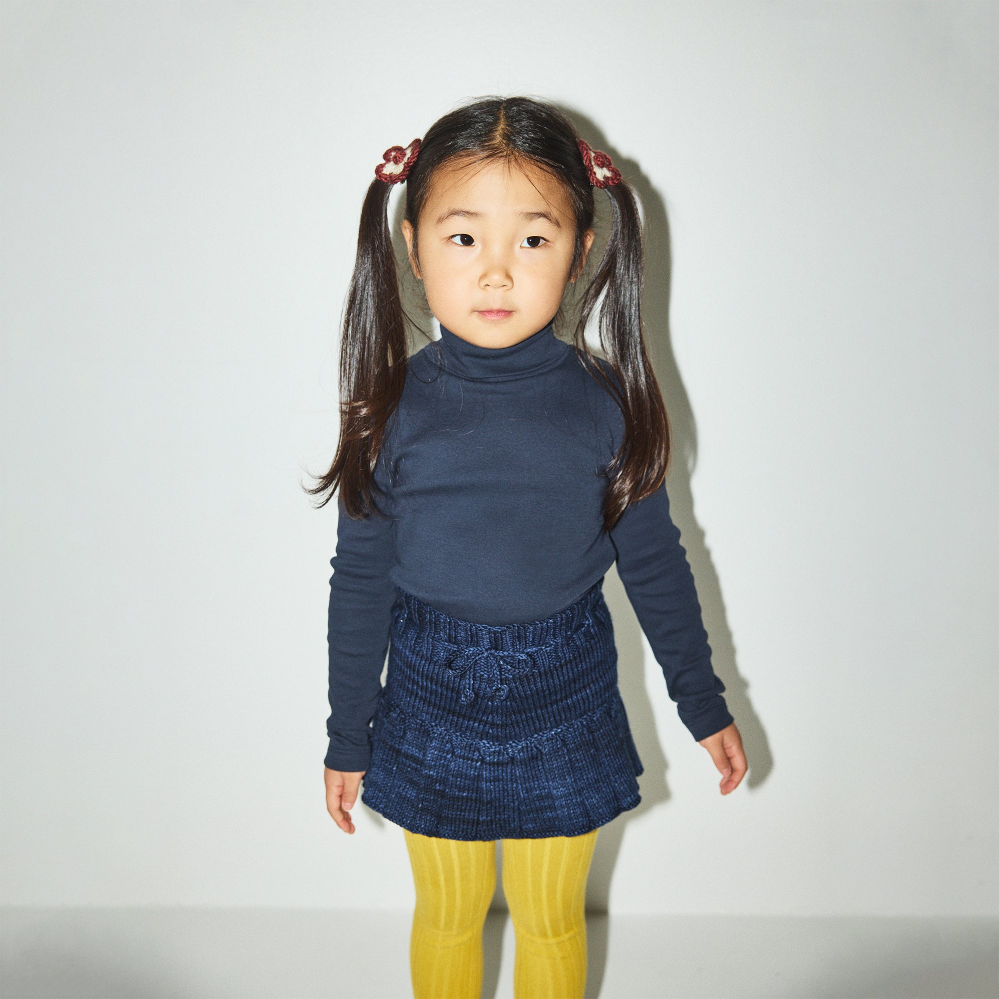 Boys & Girls Navy Cotton Turtleneck