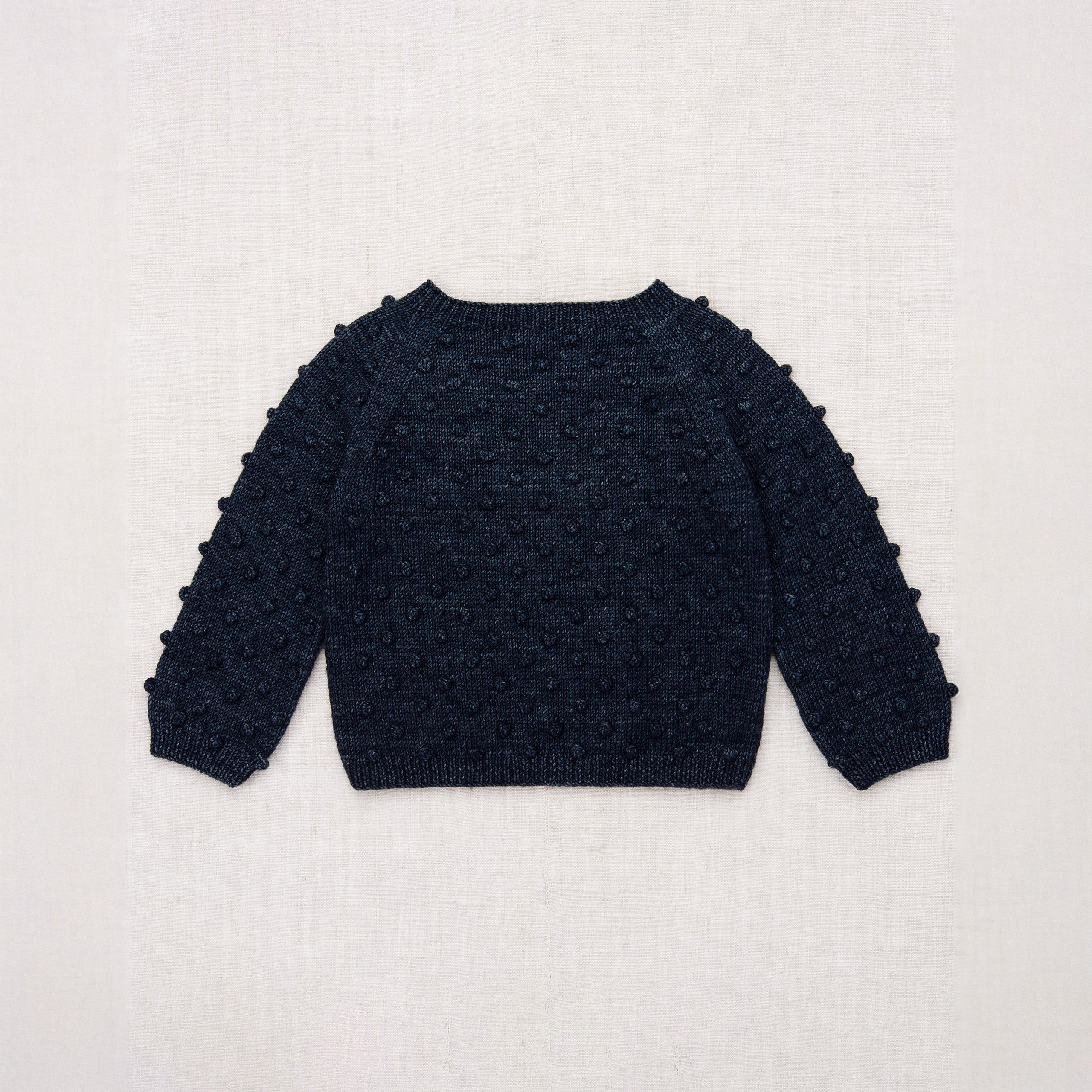 Boys & Girls Navy Popcorn Wool Sweater