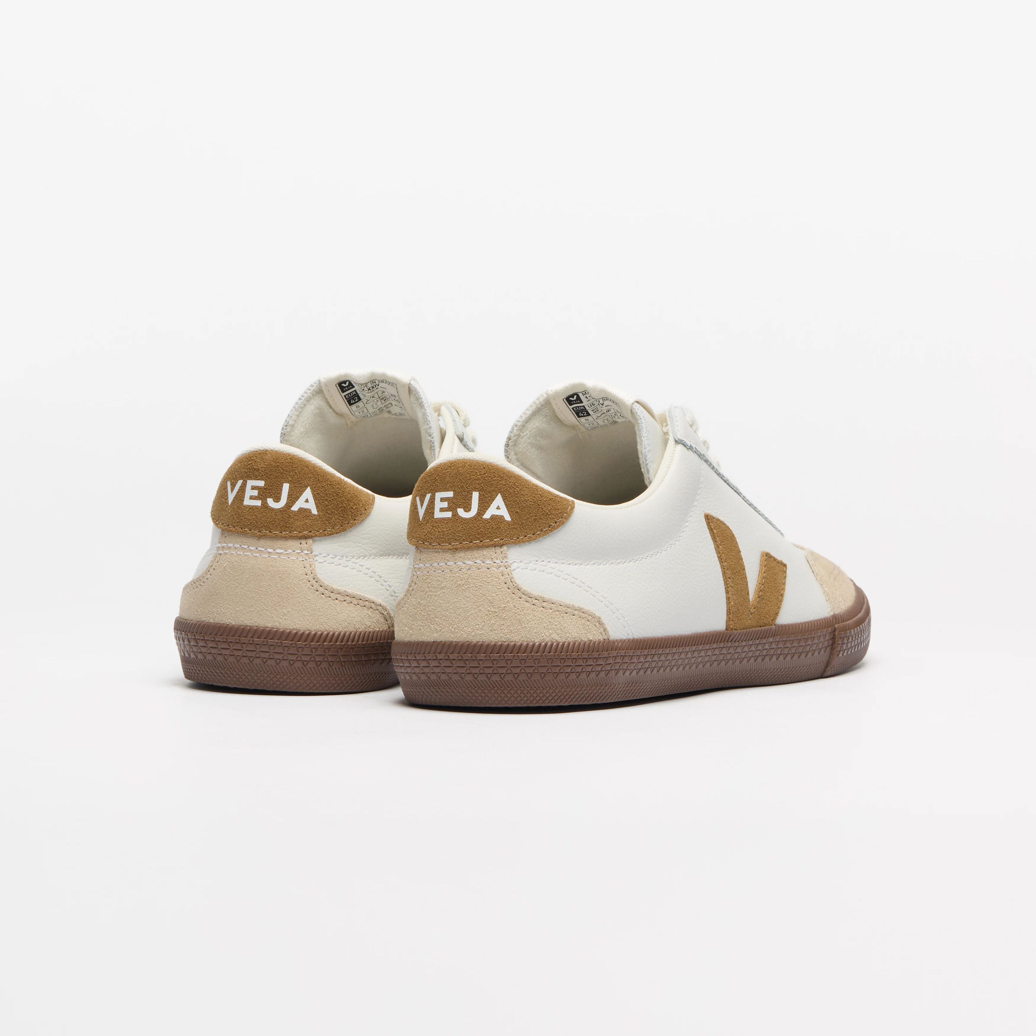 Adult White & Beige "Volley" Shoes