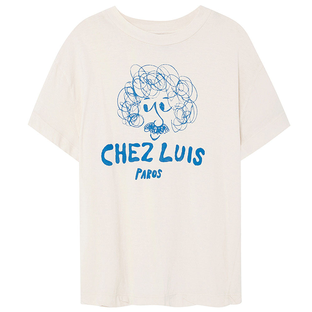 Boys & Girls White "Chez Luis"T-shirt - CÉMAROSE | Children's Fashion Store - 1