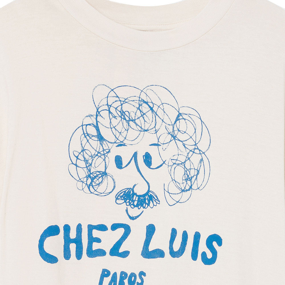 Boys & Girls White "Chez Luis"T-shirt - CÉMAROSE | Children's Fashion Store - 3