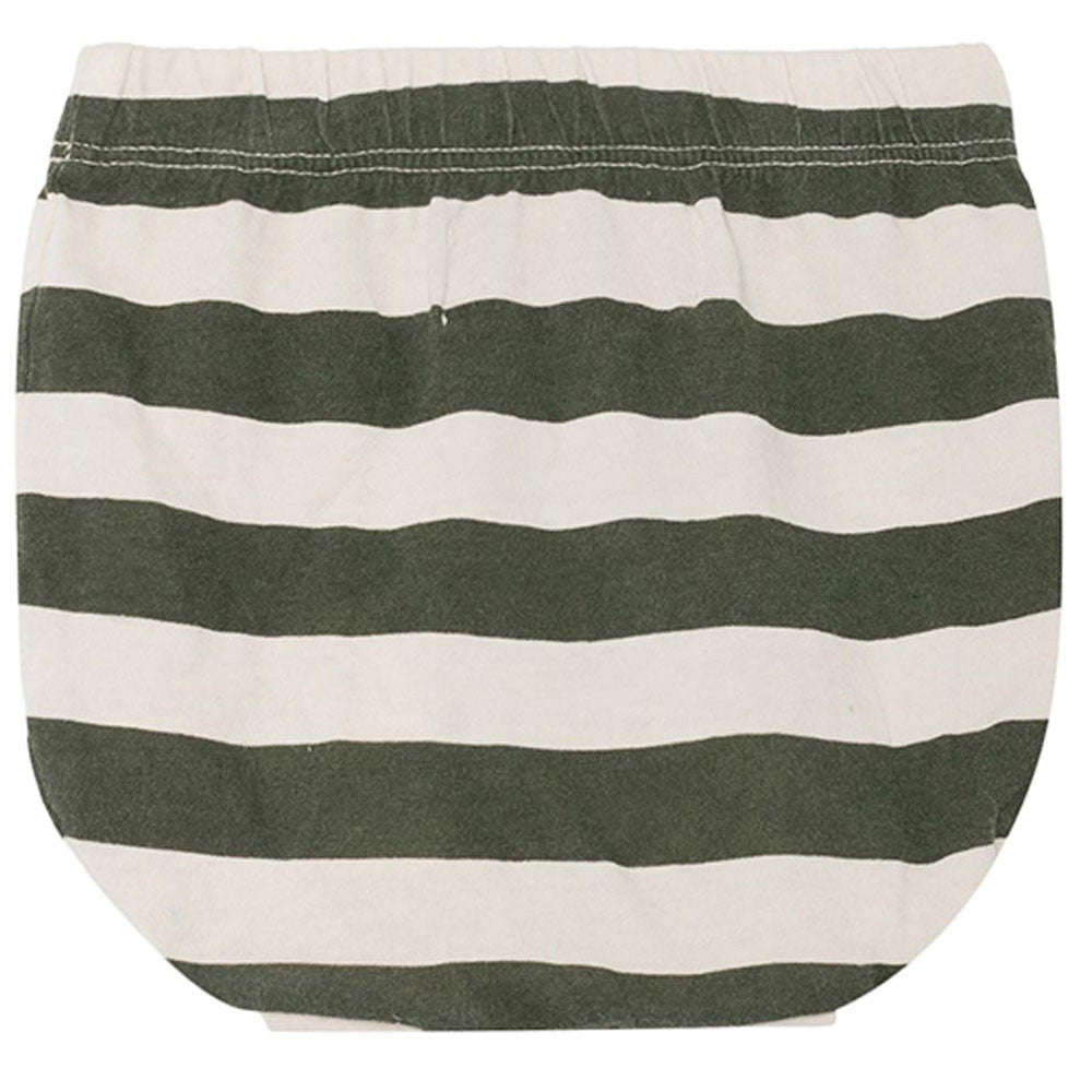 Baby Beige&Green Striped Shortie - CÉMAROSE | Children's Fashion Store - 2