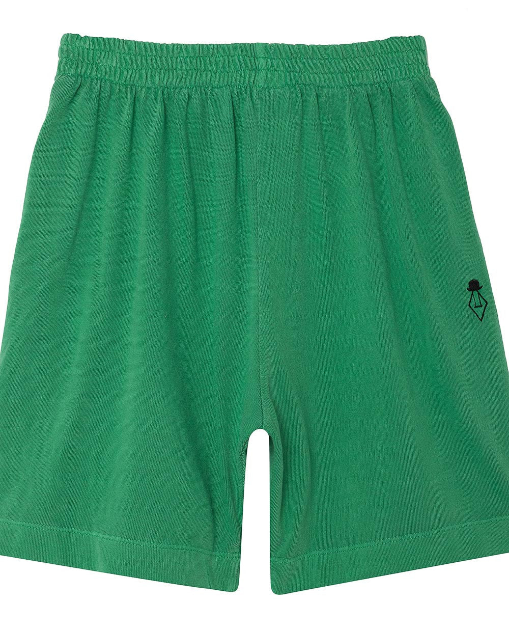Boys Green Cotton Shorts With Black Logo - CÉMAROSE | Children's Fashion Store - 3