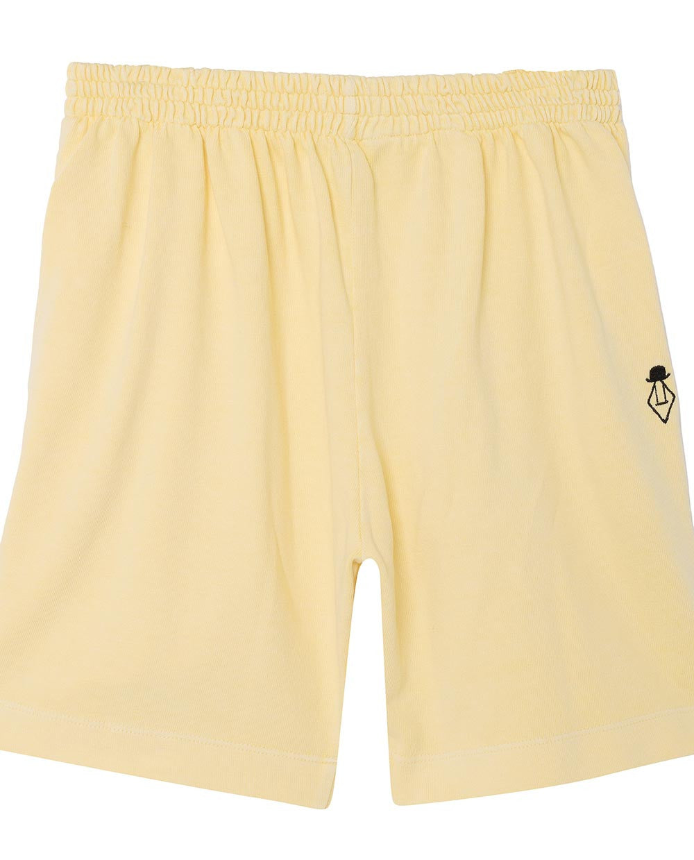 Boys Yellow Cotton Shorts With Black Logo - CÉMAROSE | Children's Fashion Store - 3