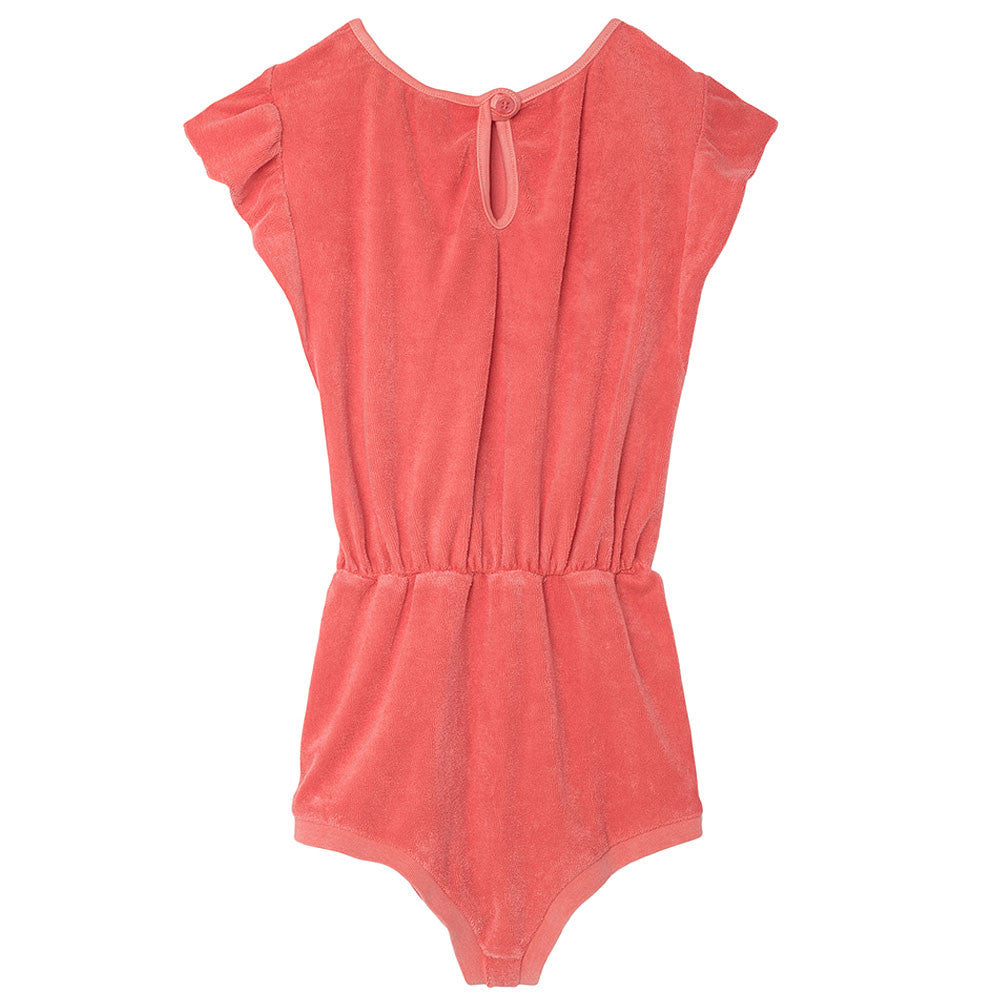 Girls Rose Red “TAO" Rompers - CÉMAROSE | Children's Fashion Store - 2
