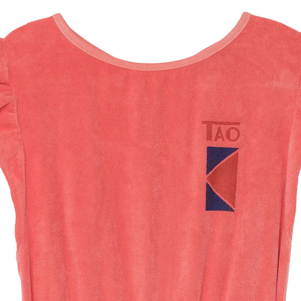 Girls Rose Red “TAO" Rompers - CÉMAROSE | Children's Fashion Store - 3