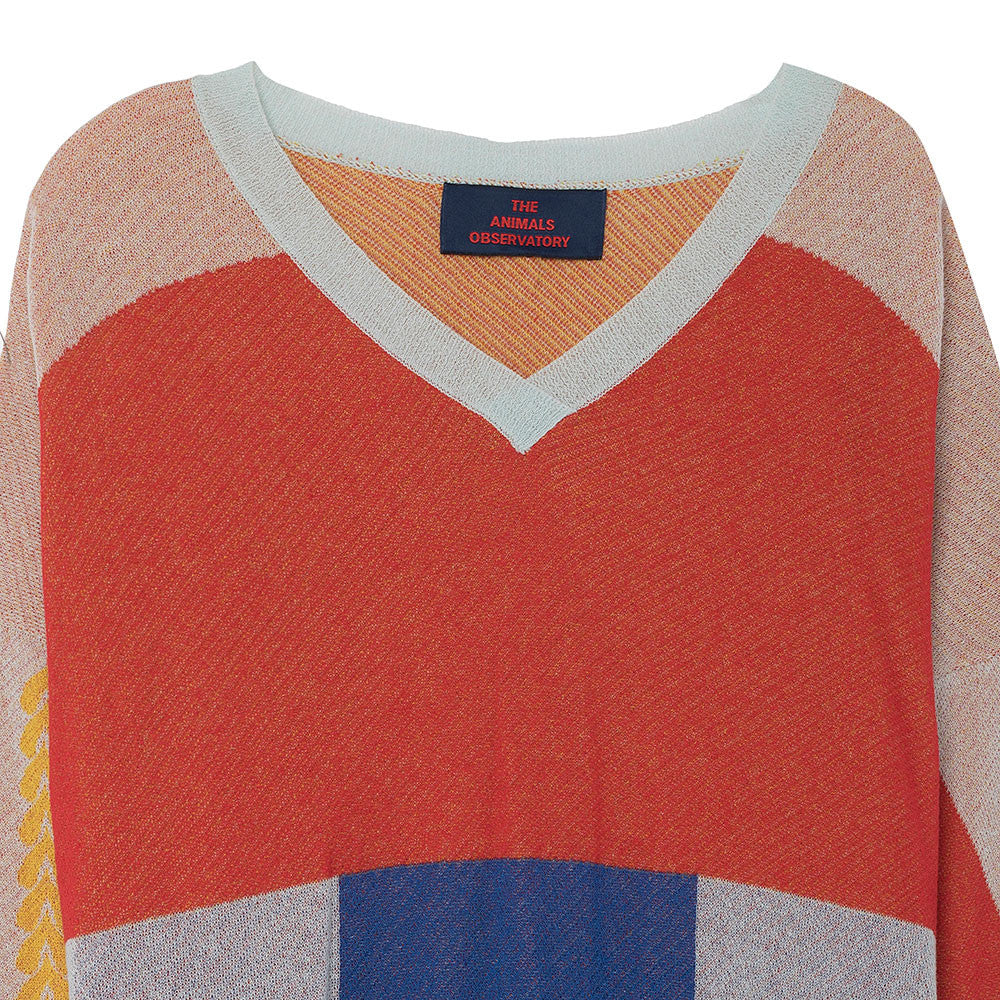 Girls Multicolor Sweater - CÉMAROSE | Children's Fashion Store - 3