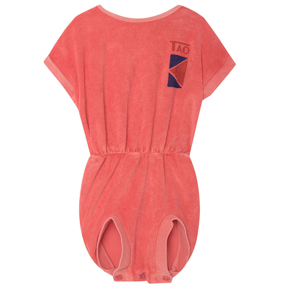 Baby Girls Rose Red Babysuit - CÉMAROSE | Children's Fashion Store - 1