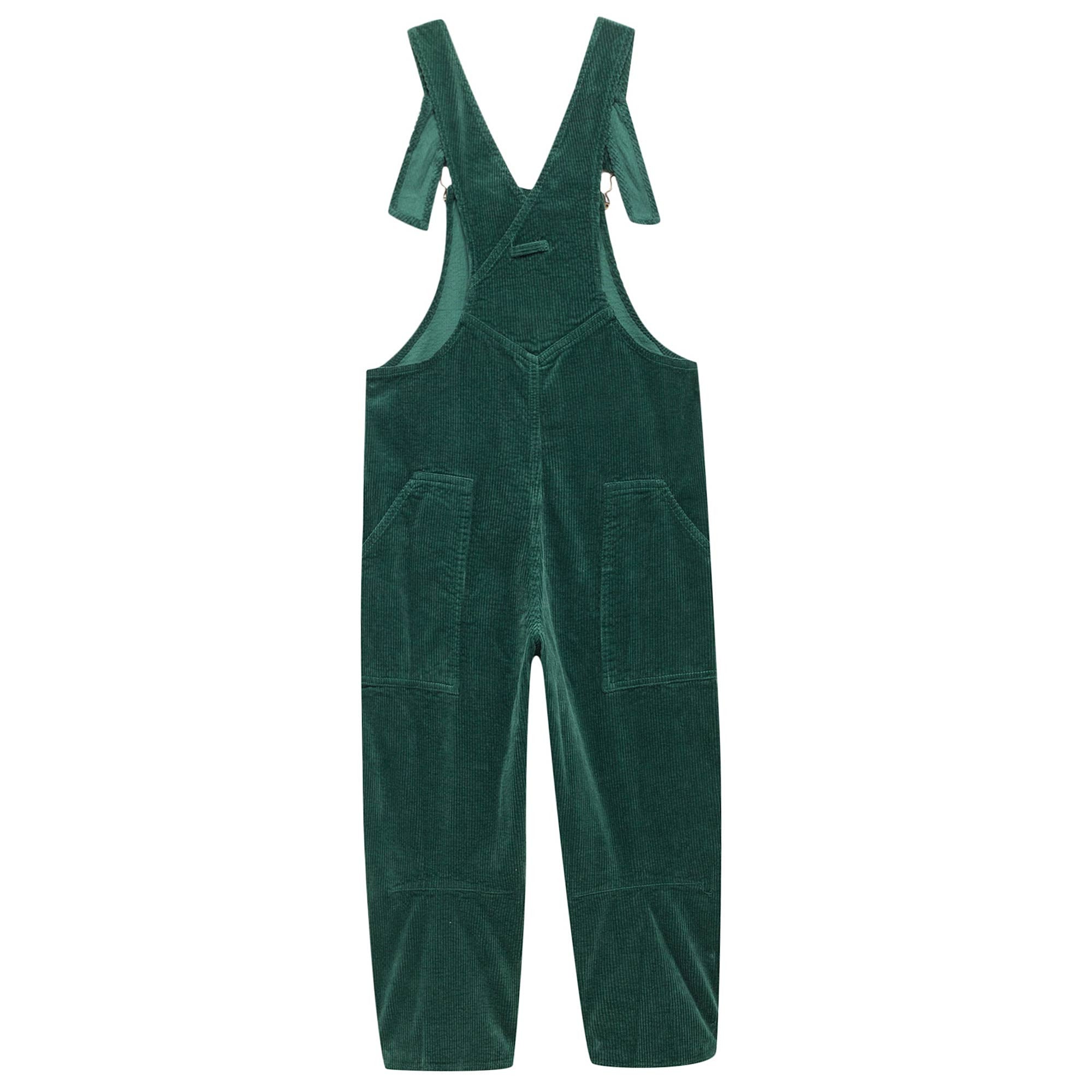 Girls Green Woven Romper