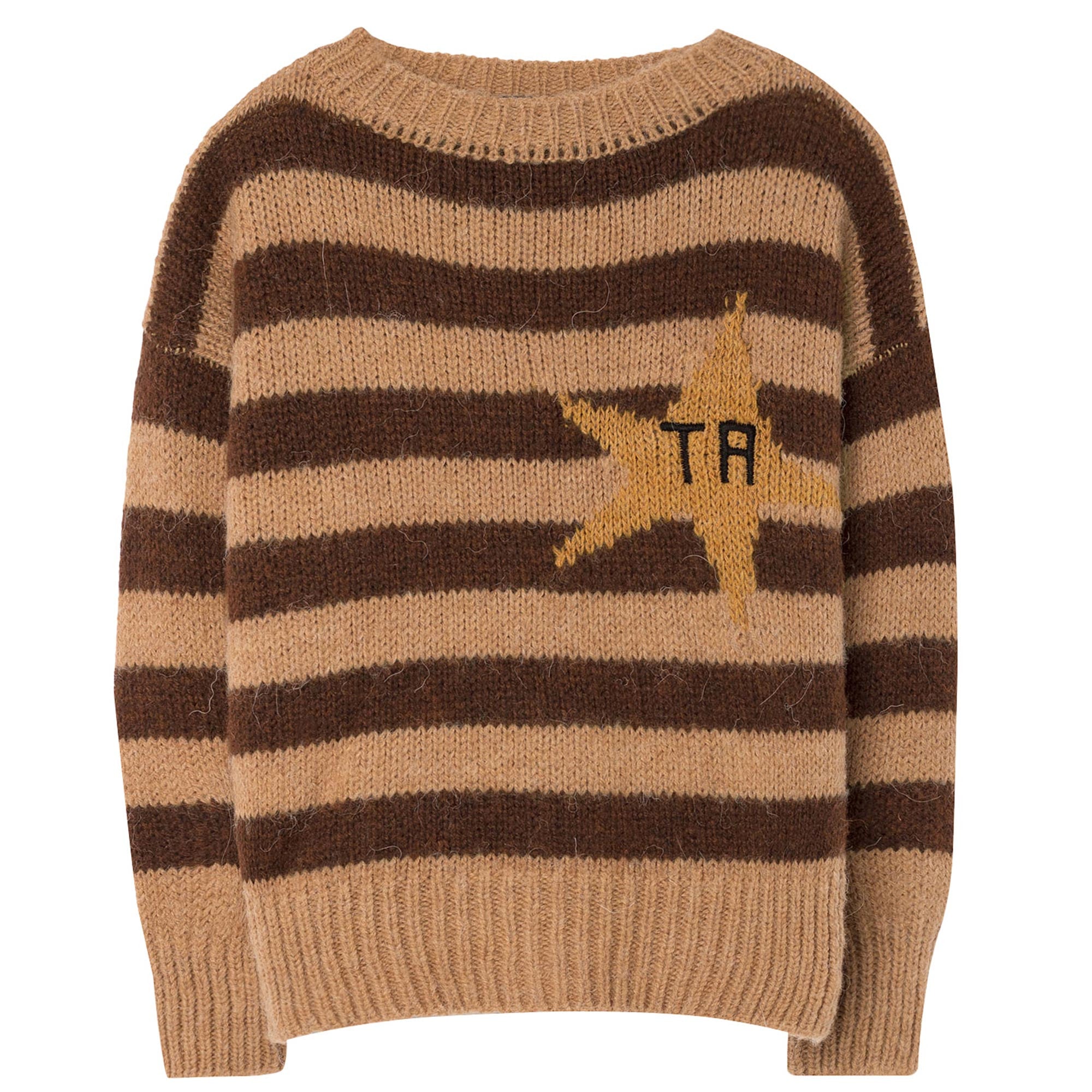 Boys & Girls Brown Striped Sweater