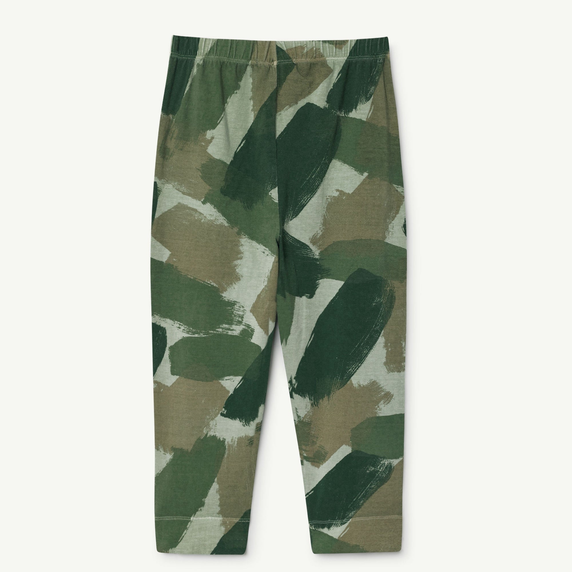 Girls & Boys Green Camouflage Cotton Trousers