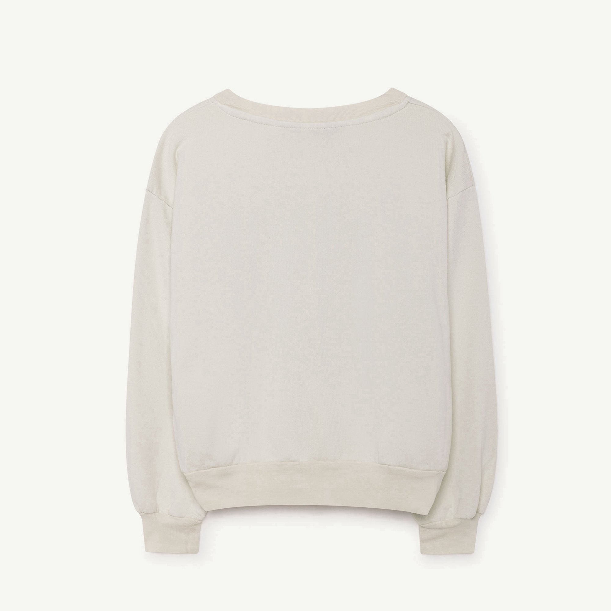 Girls & Boys White Cotton Swestshirt