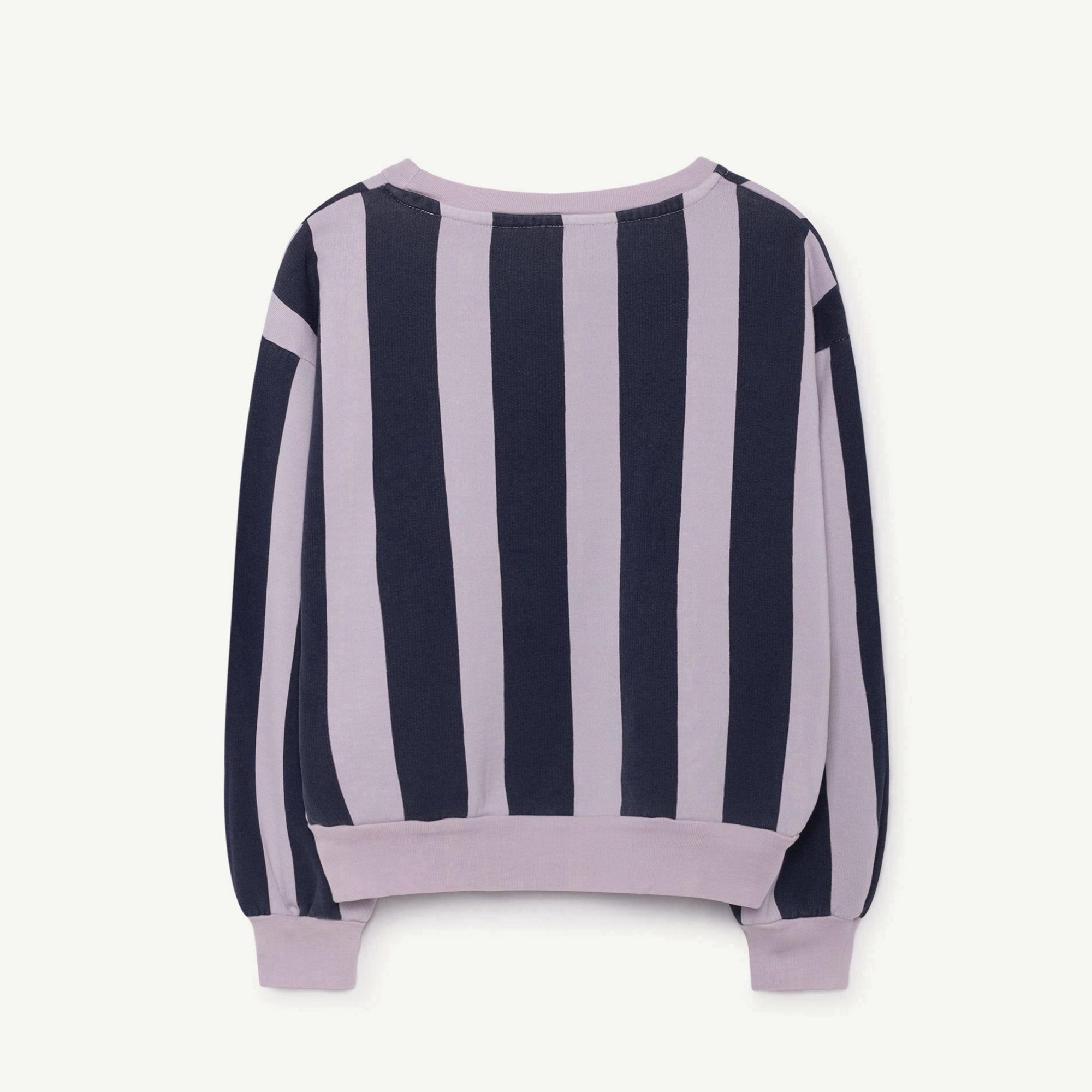 Boys & Girls Purple Navy Striped Cotton Sweatshirt