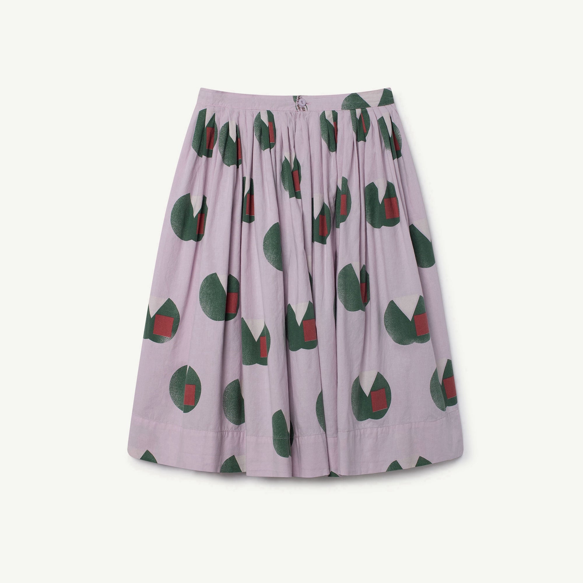 Girls Purple Apples Cotton Skirt