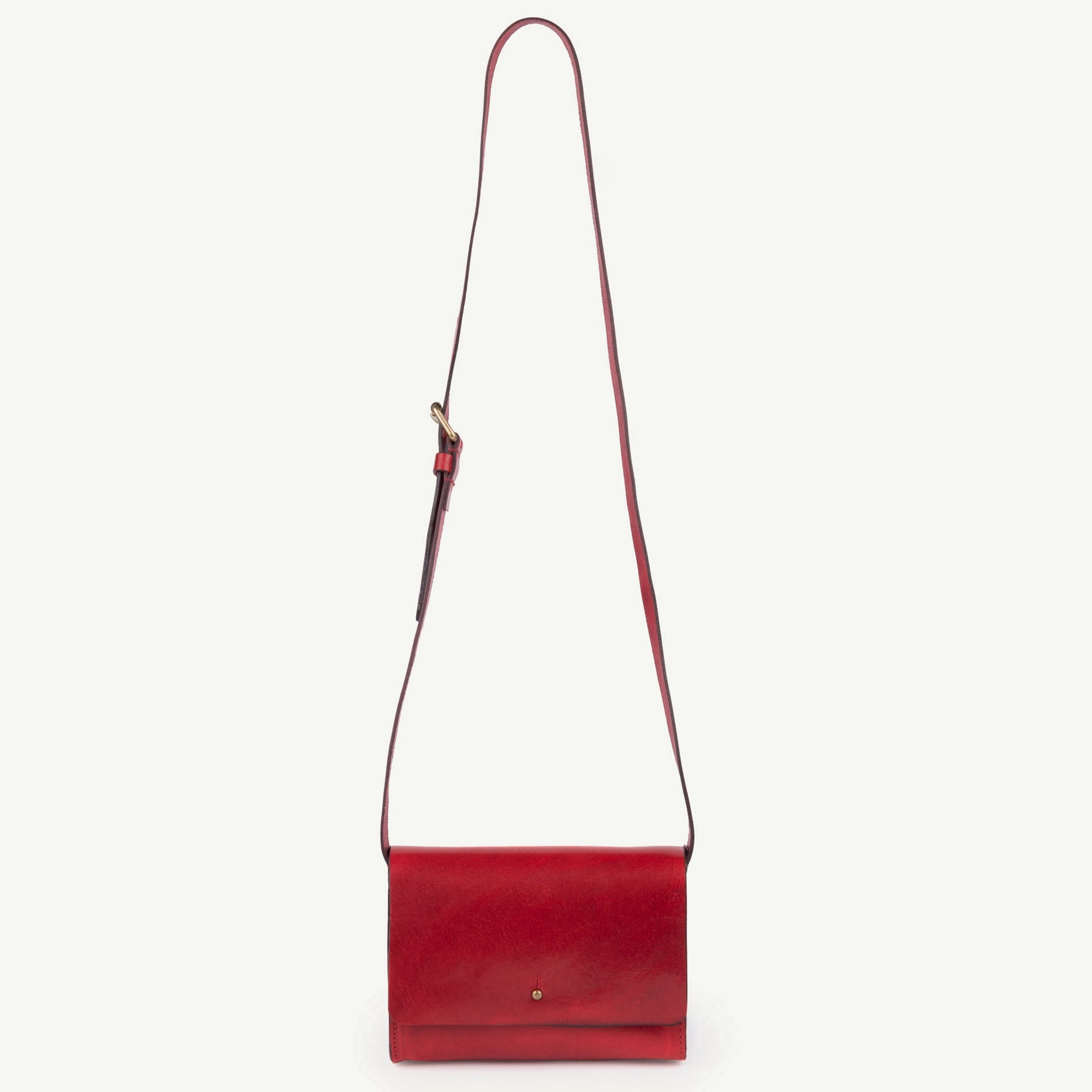 Girls Red Apple Leather Bag