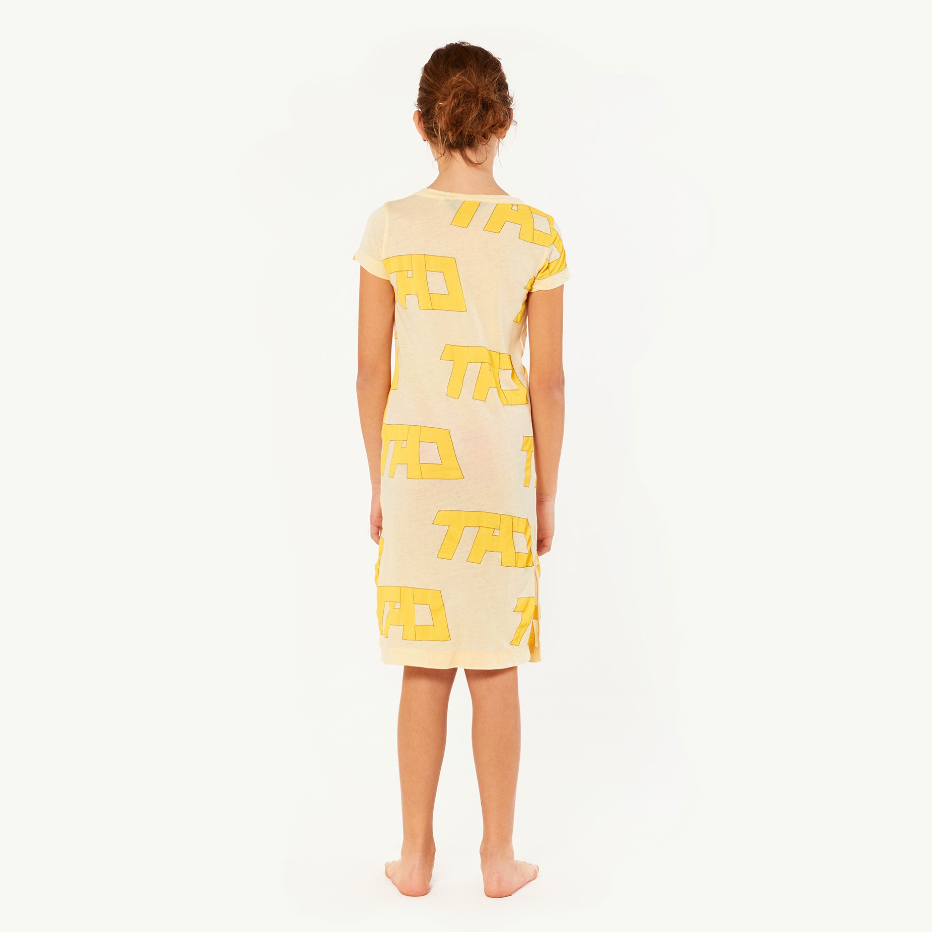Girls Yellow Cotton Dress