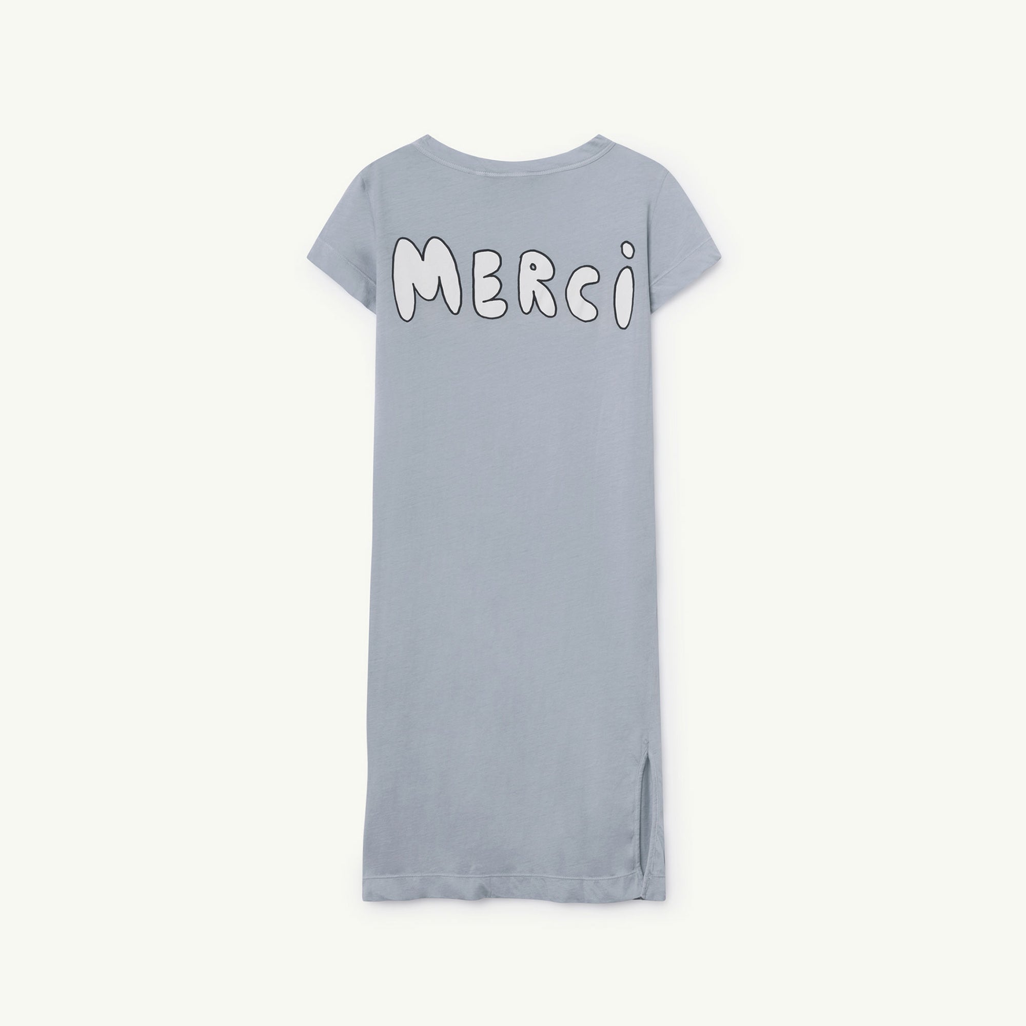 Girls Blue Bonjour Cotton Dress