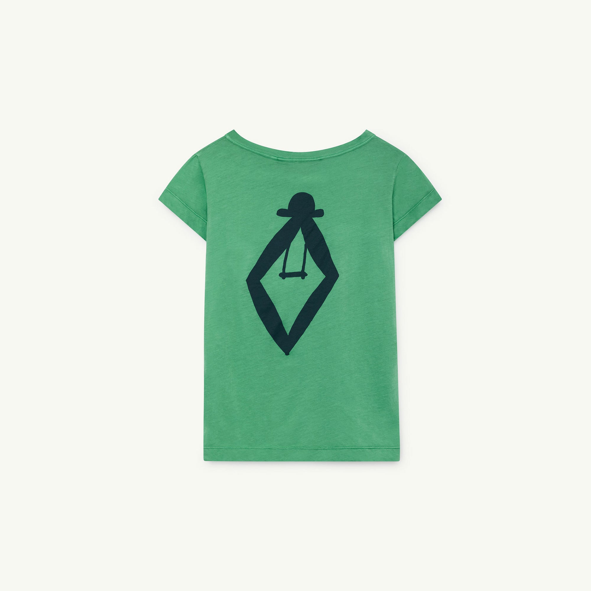 Girls Green Logo Cotton T-shirt