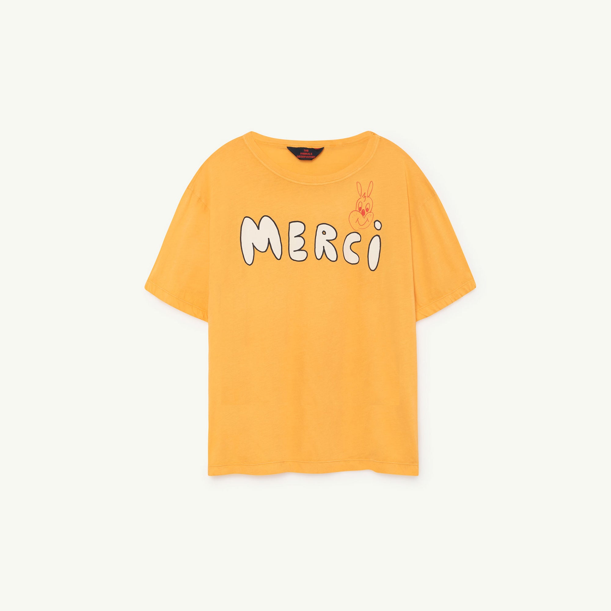 Girls Yellow Merci Cotton T-shirt