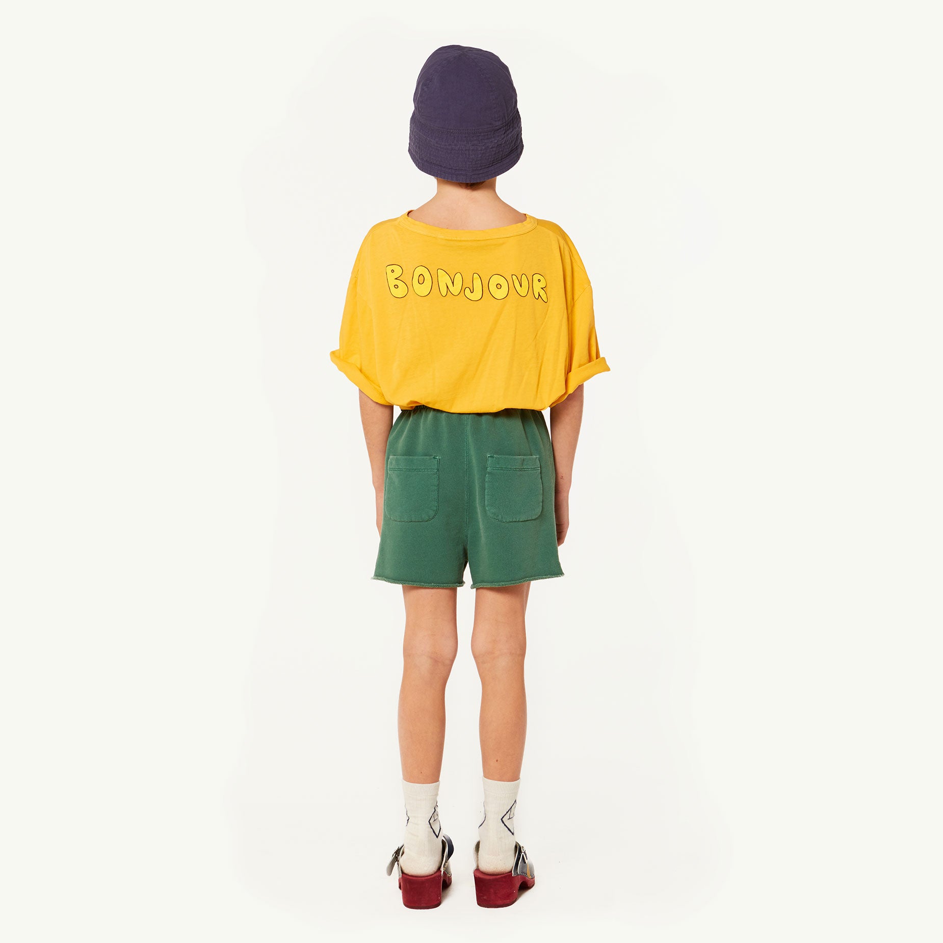 Girls Yellow Merci Cotton T-shirt