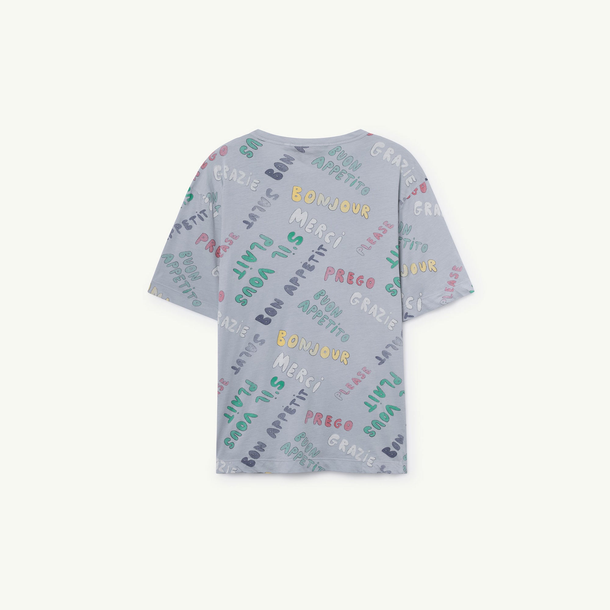 Girls Blue Words Cotton T-shirt