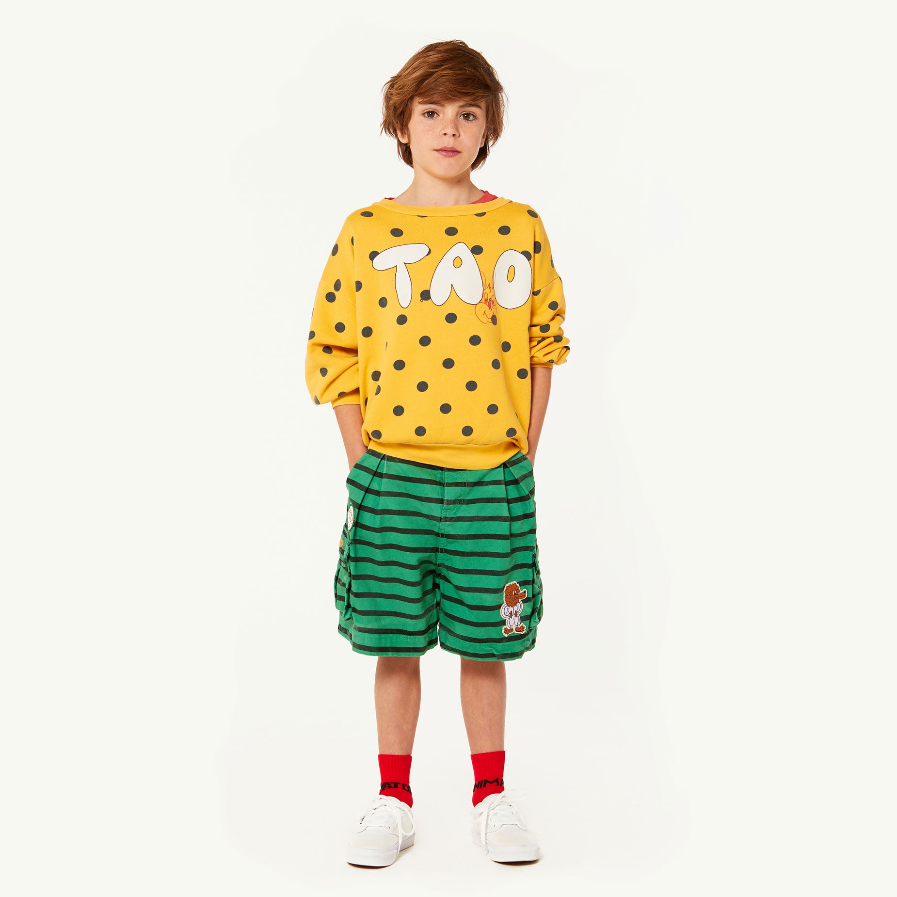 Girls Yellow Cotton Sweatshirt
