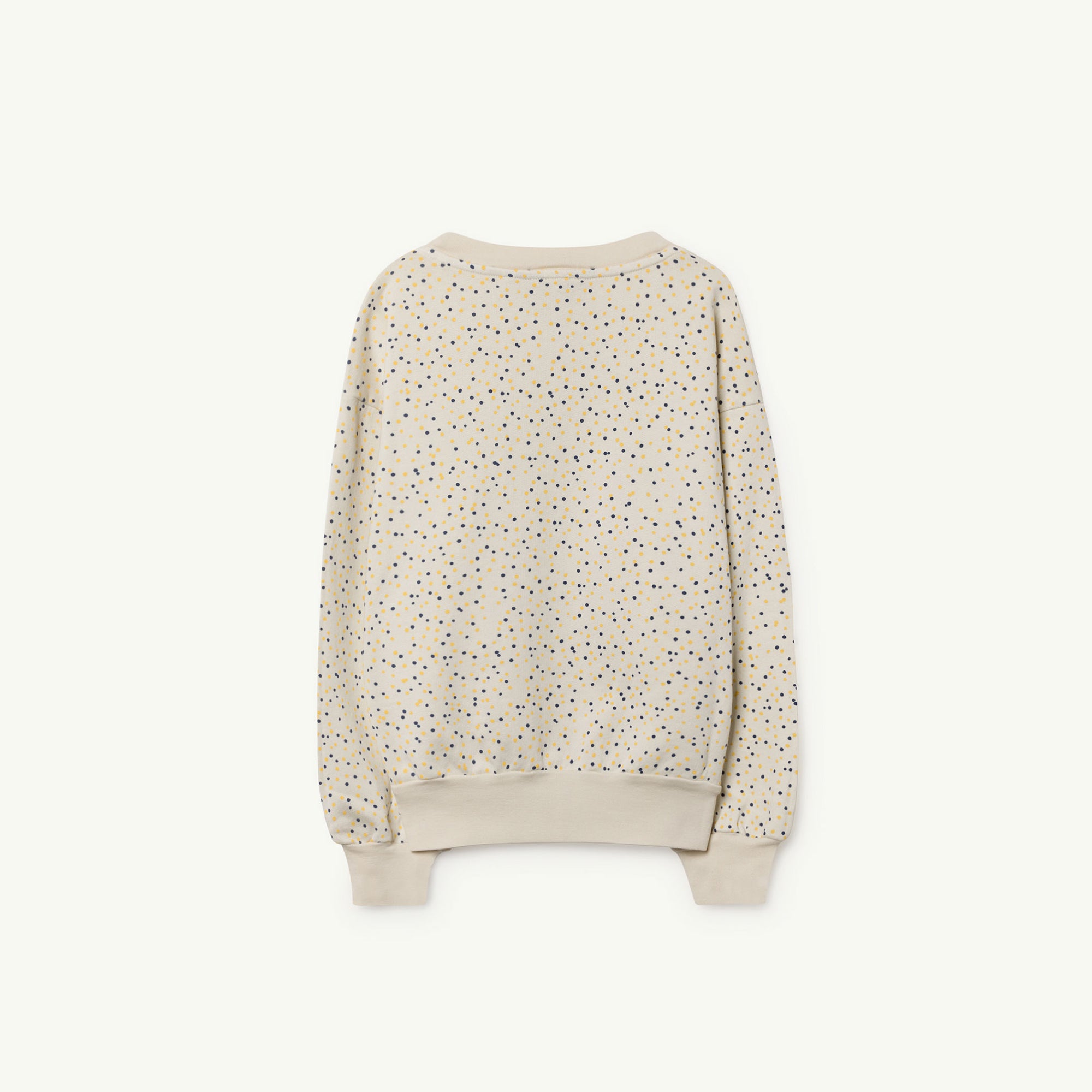 Girls White Dots Cotton Sweatshirt