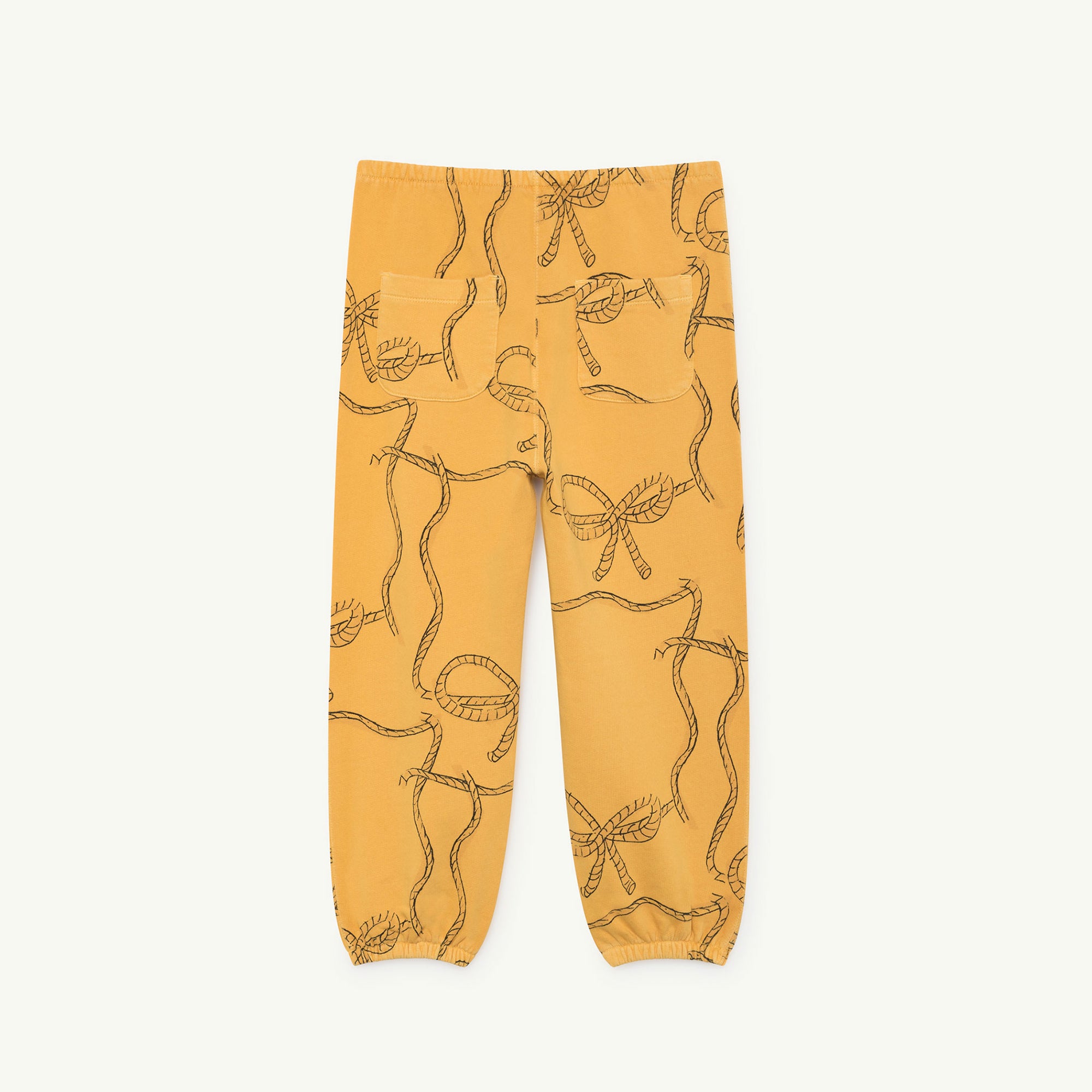 Girls Yellow Ropes Cotton Trousers