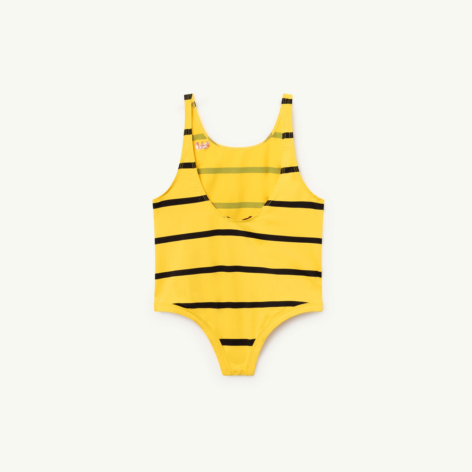 Girls Yellow Stripes Swimsuit