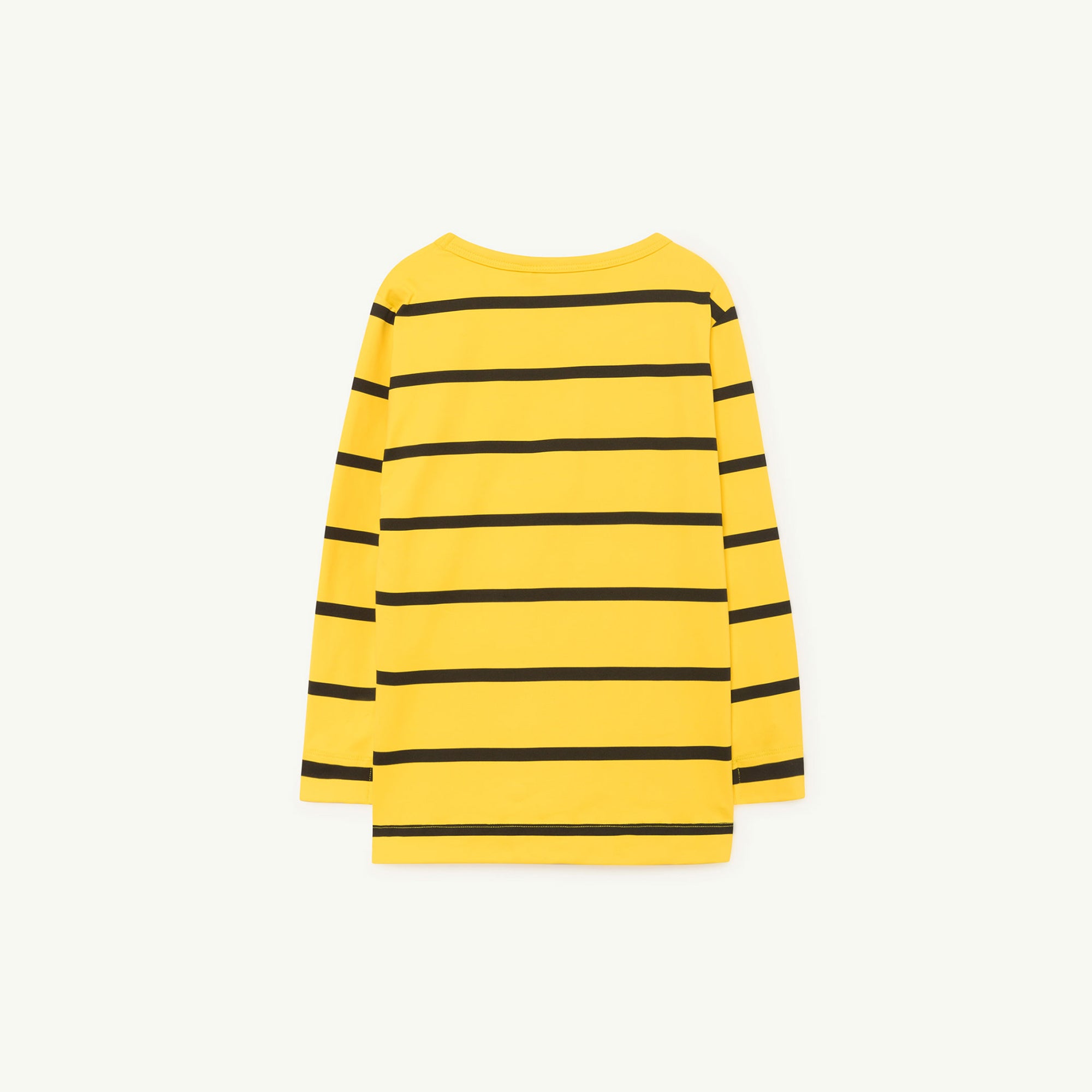 Girls Yellow Stripes Cotton T-shirt
