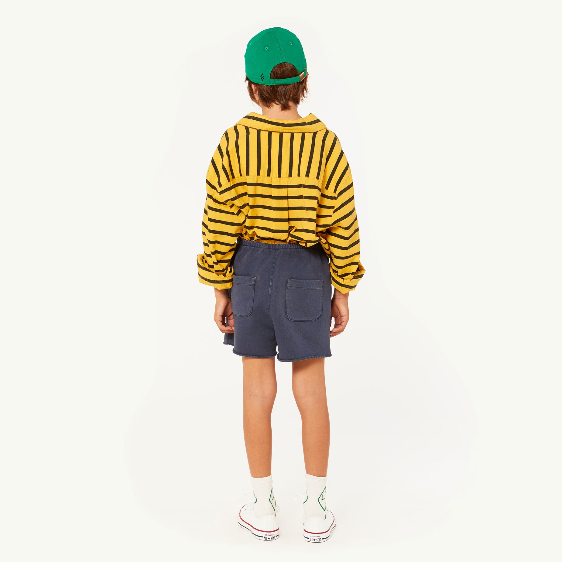 Girls & Boys Yellow Stripes Cotton Shirt