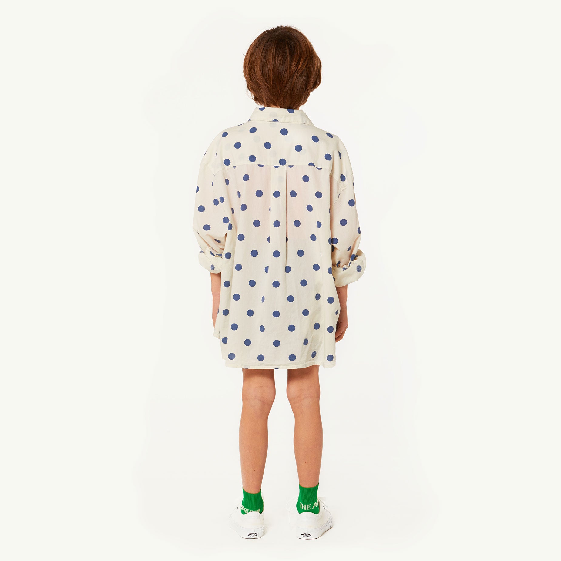 Girls & Boys White Cotton Shirt