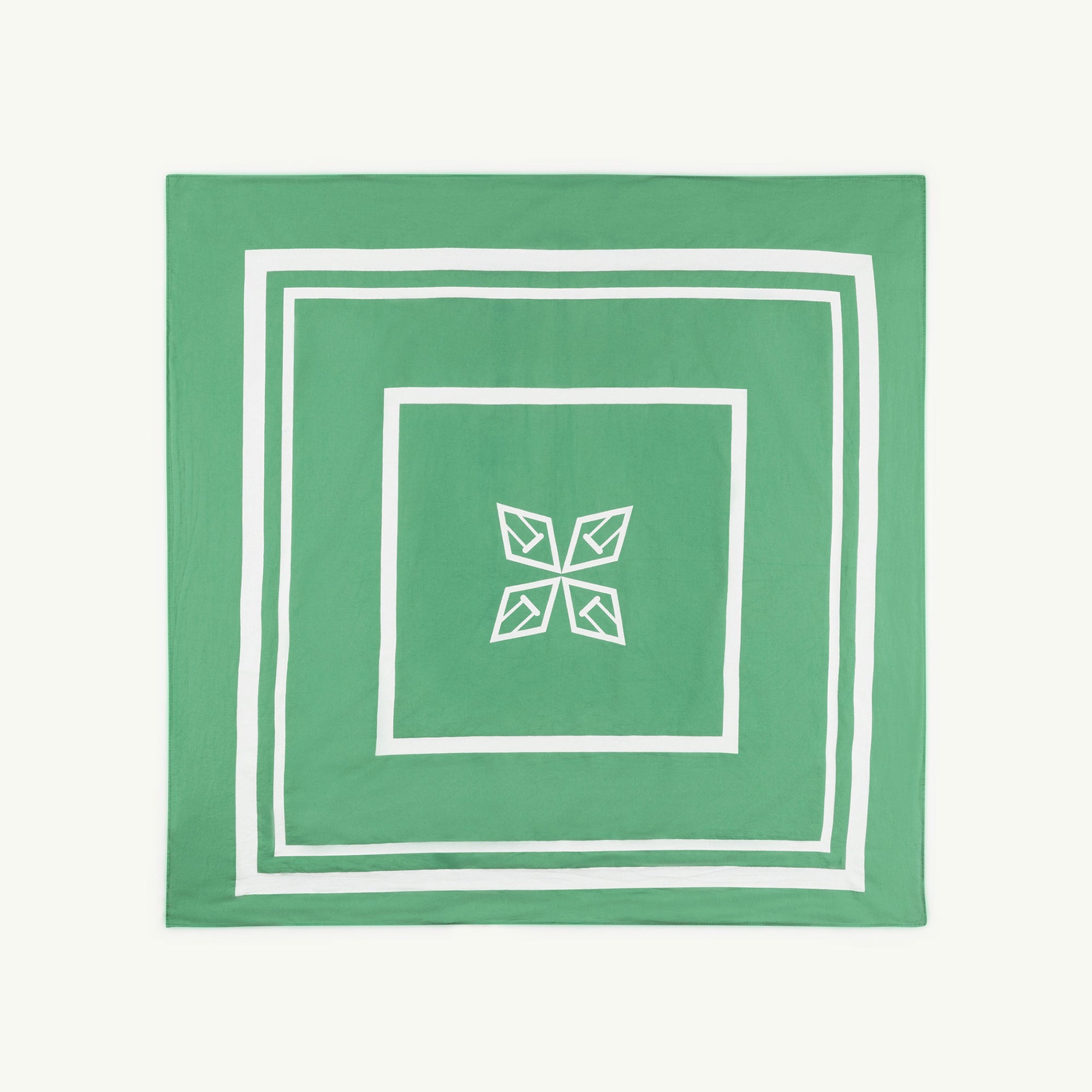 Girls & Boys Green Cotton Scarf
