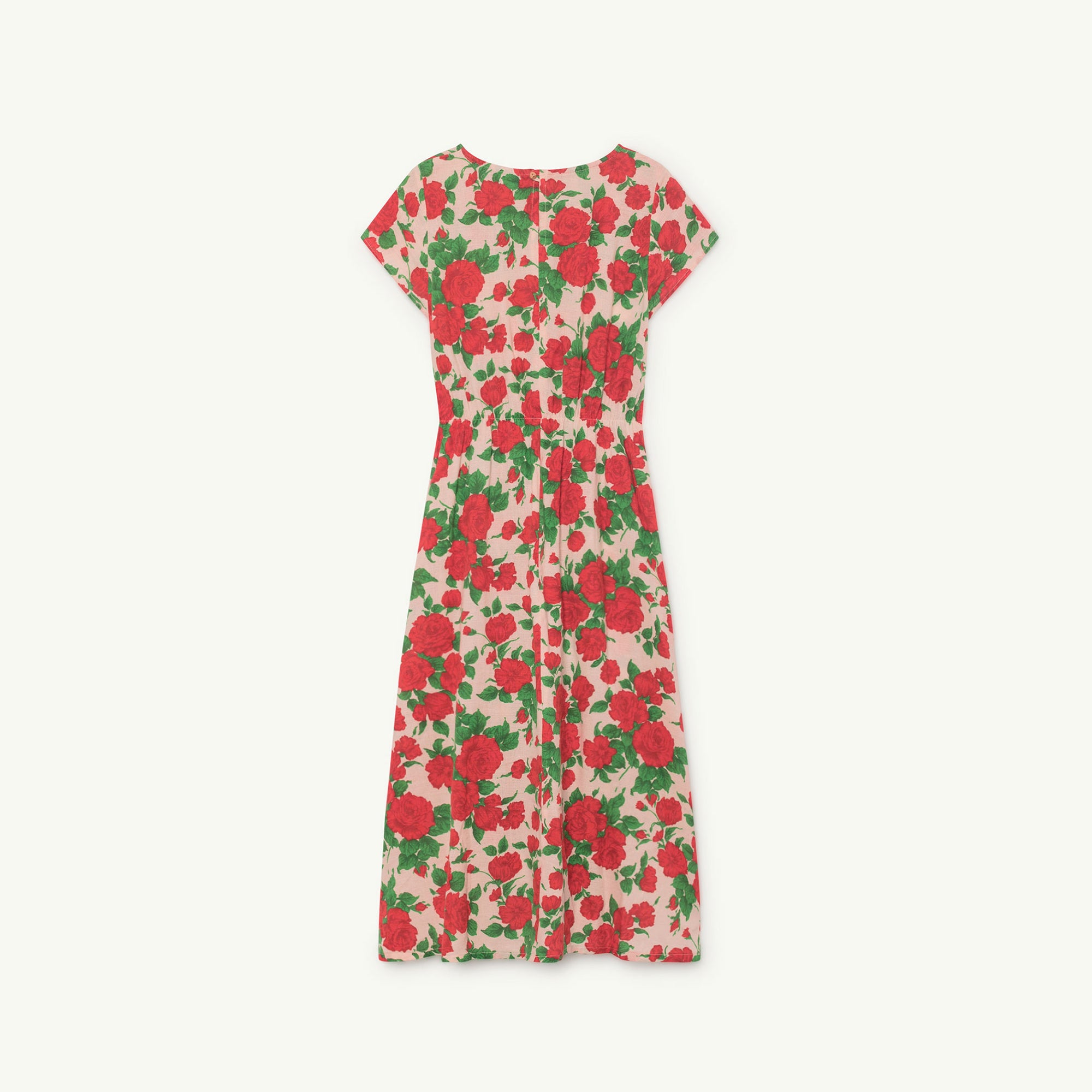 Girls Nude Rose Cotton Dress