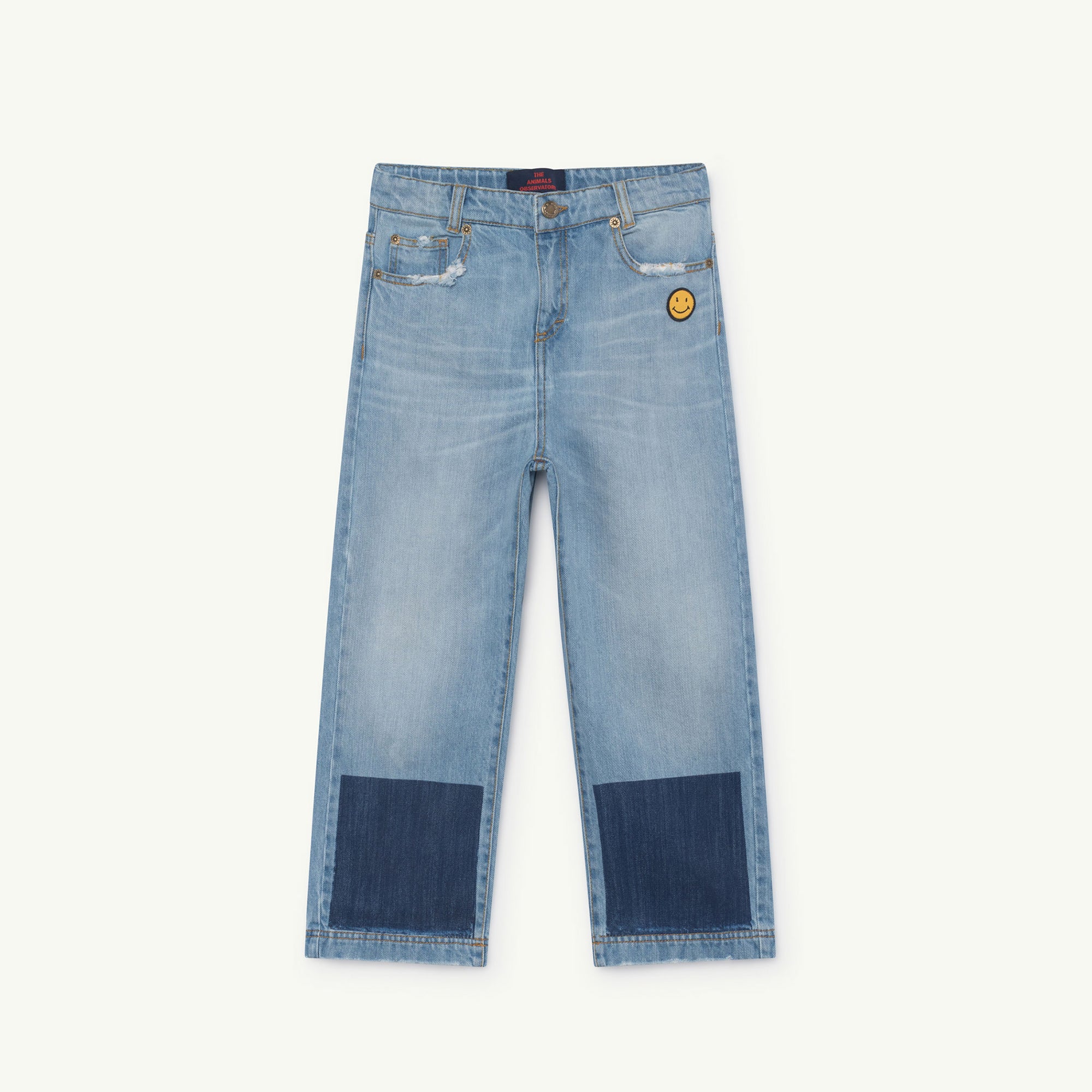 Girls Indigo Cotton Trousers