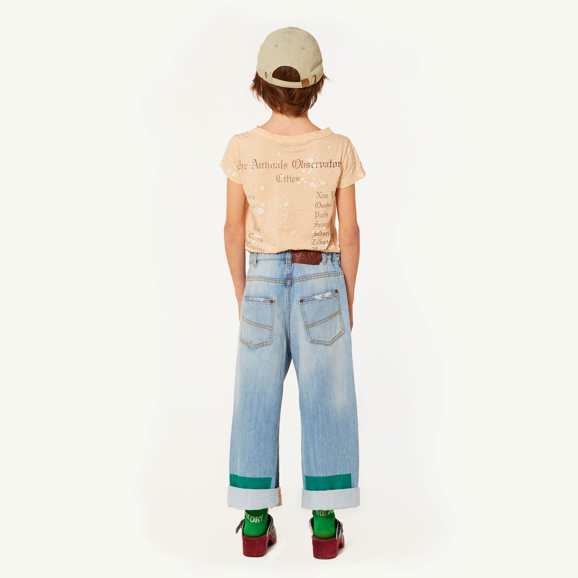 Girls Indigo Cotton Trousers