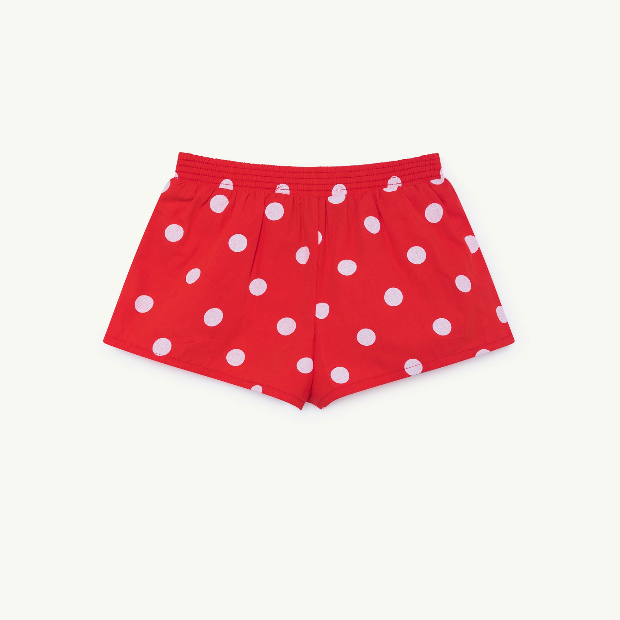 Girls Red Polka Dots Cotton Swimsuit