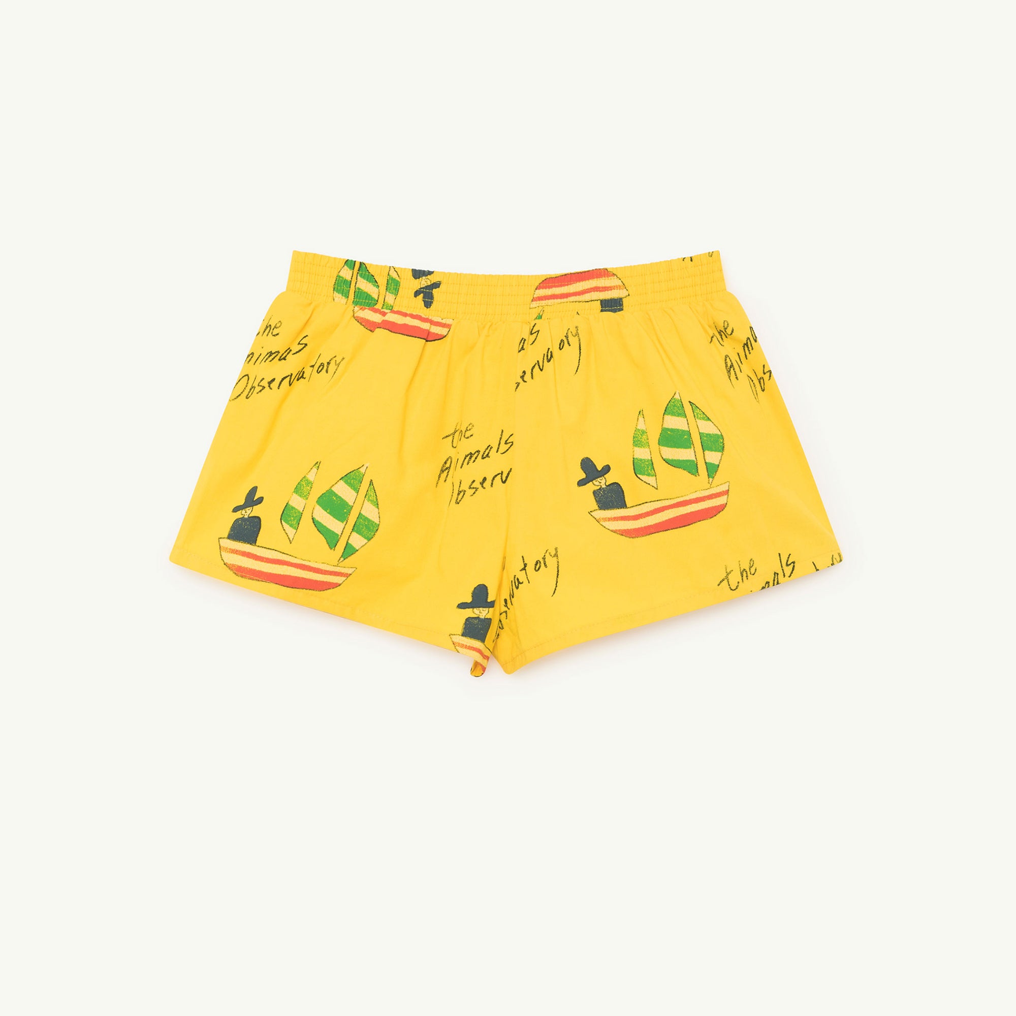 Girls Yellow Cotton Swimsuit