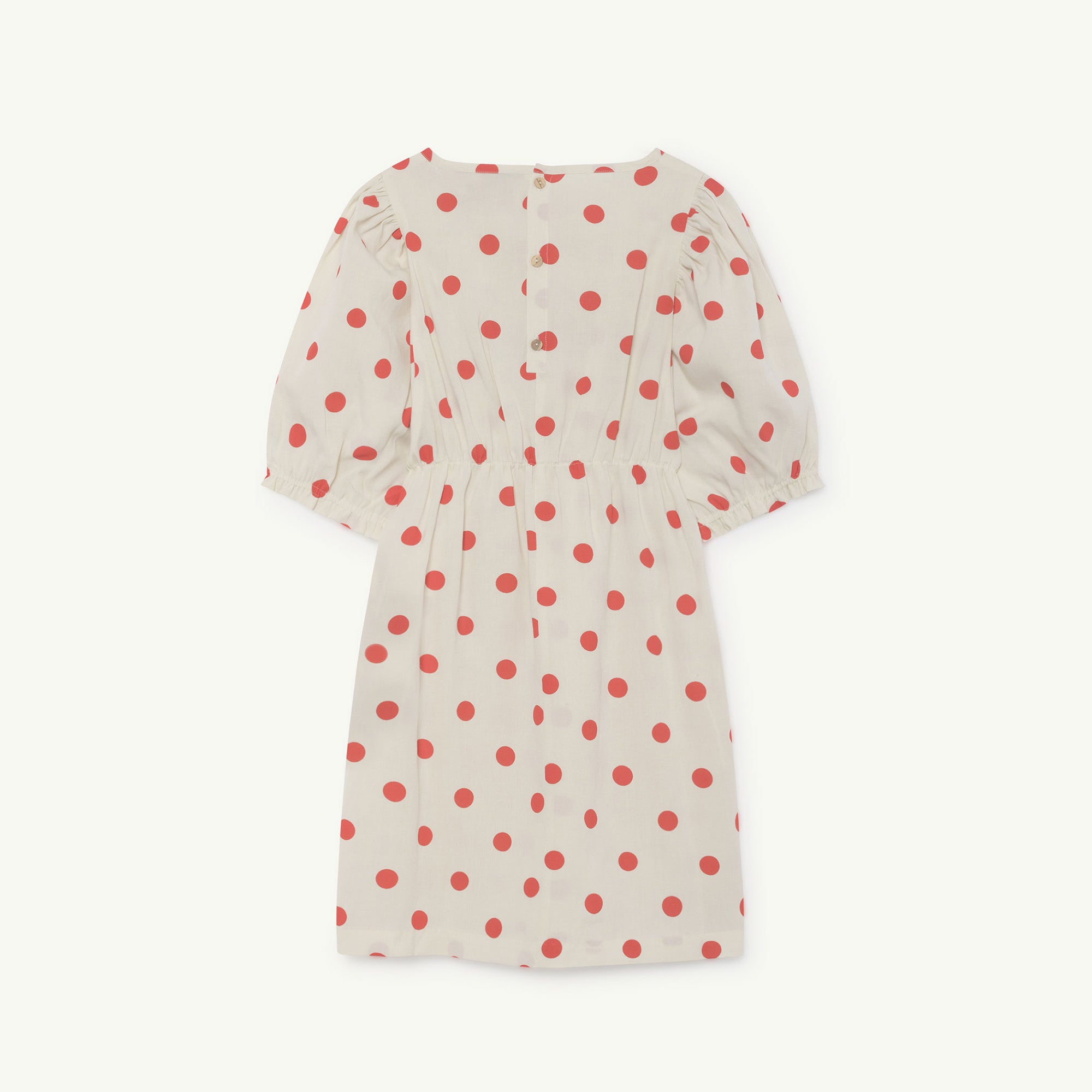 Girls White Polka Dots Dress