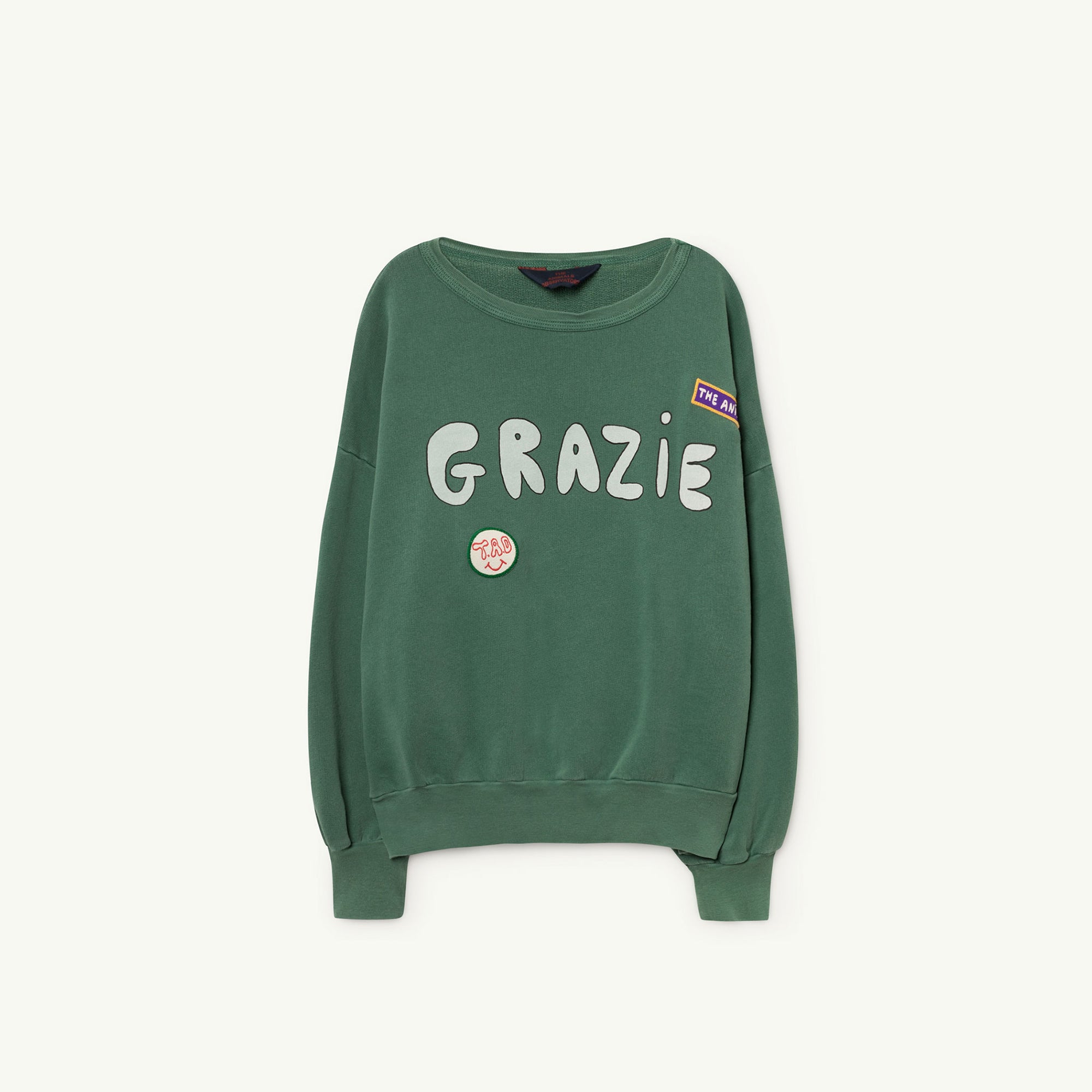 Girls & Boys Green Grazie Cotton Sweatshirt