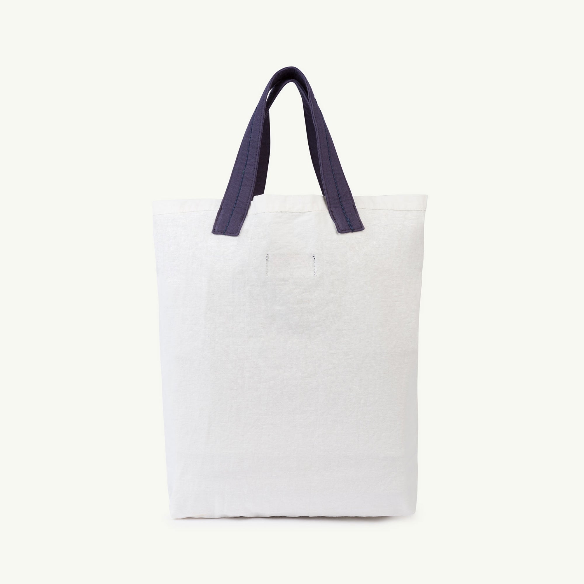 Girls White Logo Cotton Hand Bag
