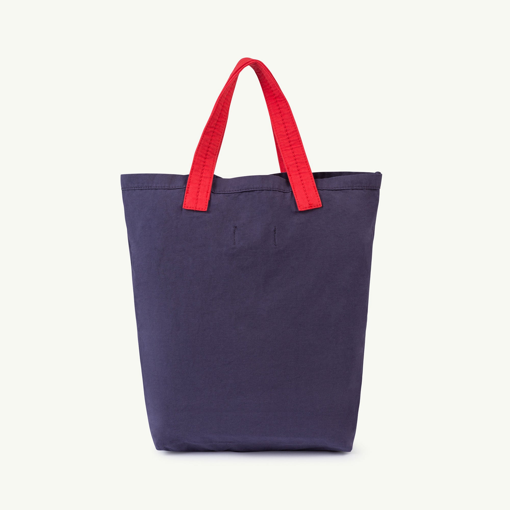 Girls Navy Blue Logo Cotton Hand Bag
